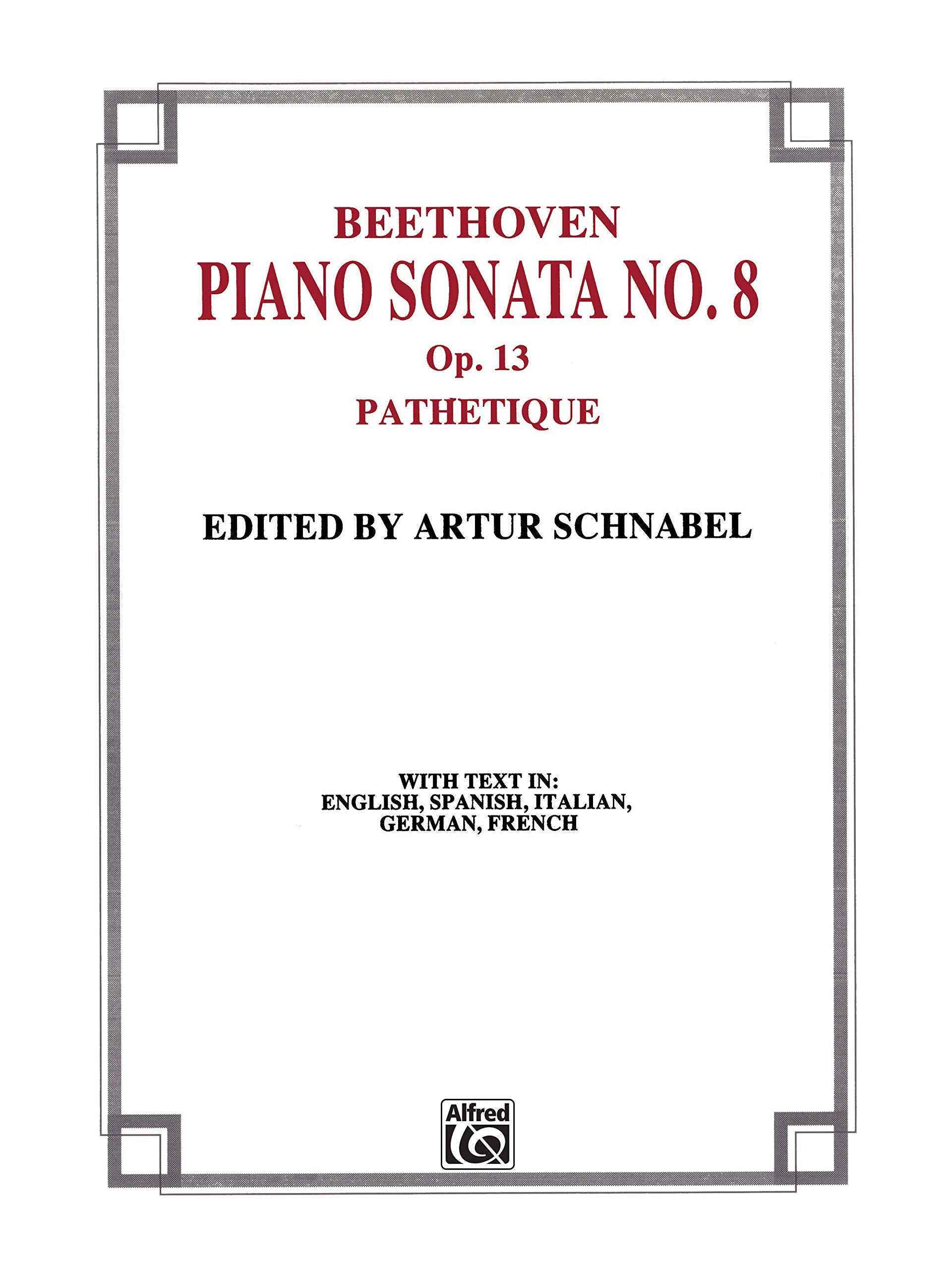 Sonata No. 8 in C Minor, Op. 13 (Pathetique