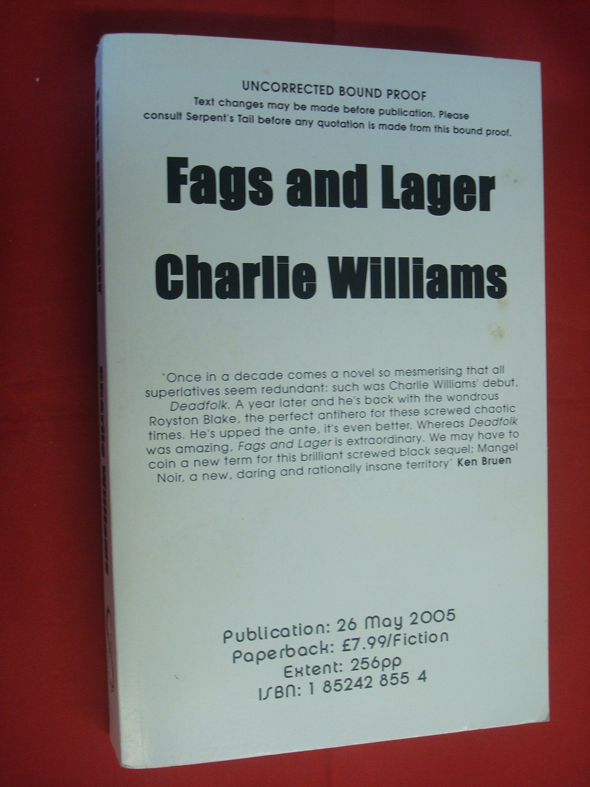 Fags and Lager,Used