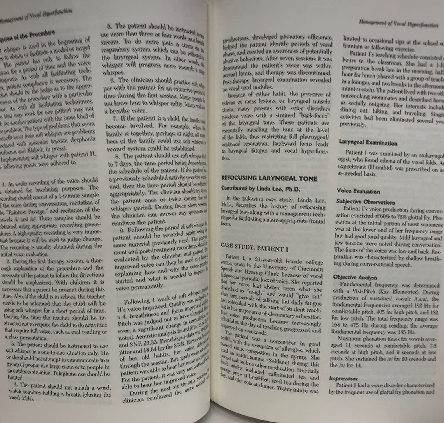 Voice Therapy: Clinical Studies,Used