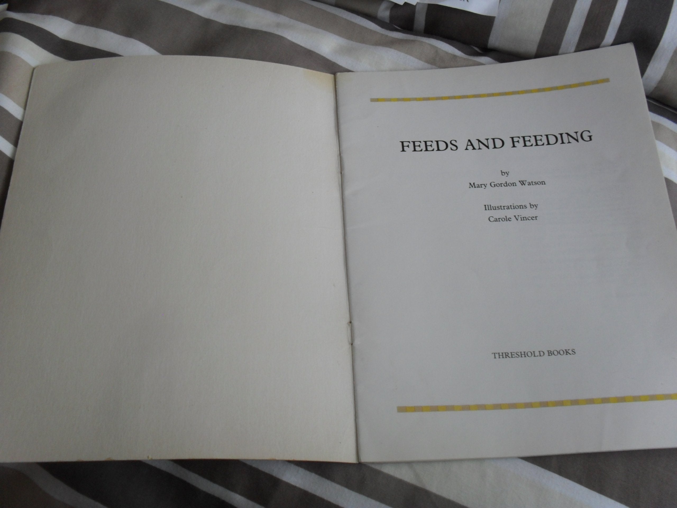 Feeds and Feeding (Threshold Picture Guide),Used