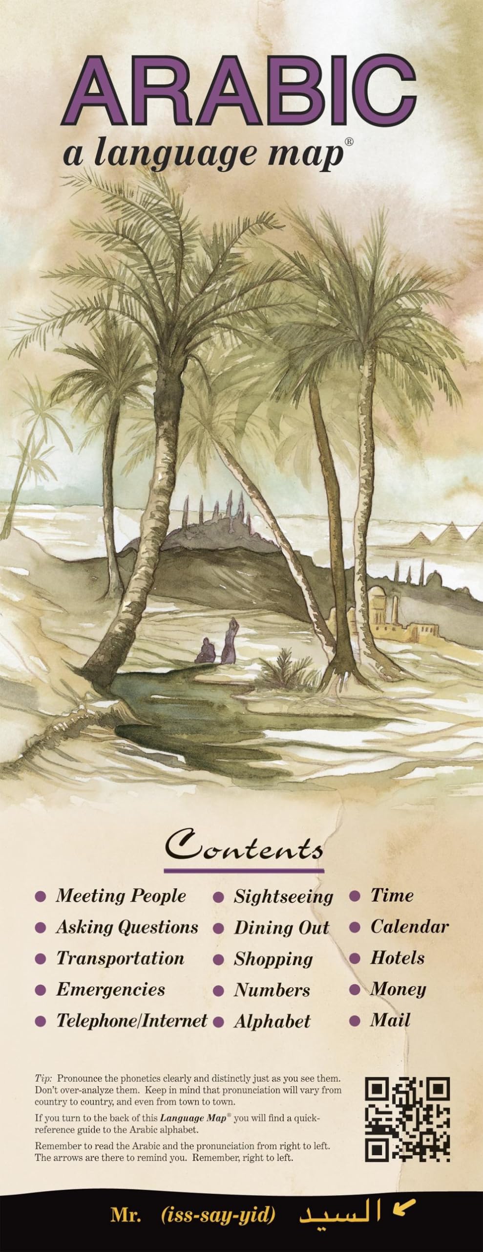 ARABIC a language map,New