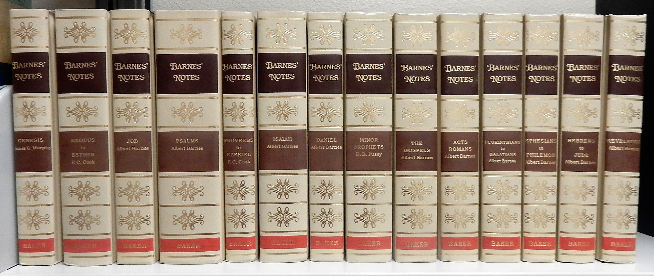 Barnes Notes on the Old and New Testaments (Fourteen volumes),Used