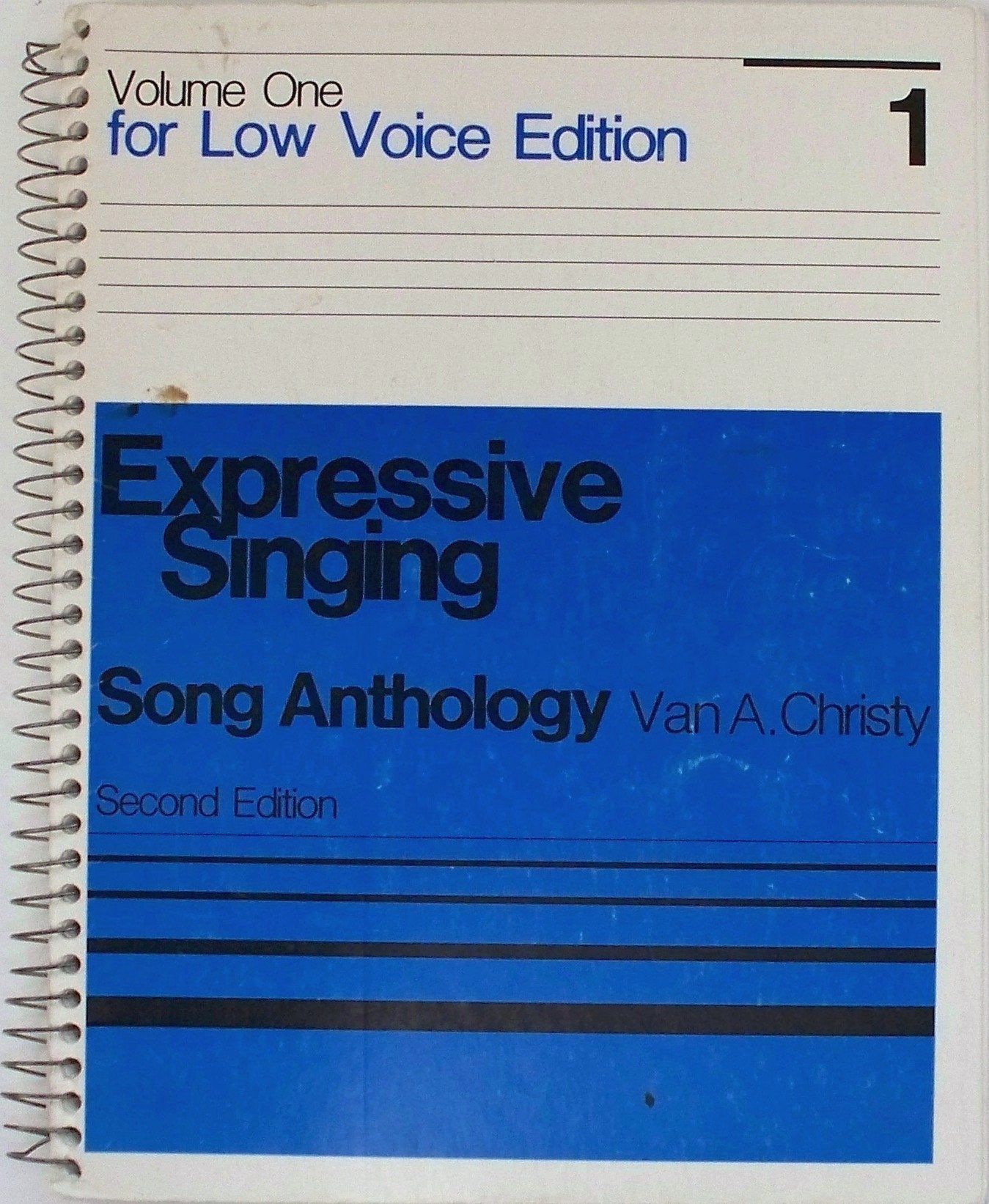 Expressive Singing: Song Anthology, Vol. 1 for Low Voice,Used