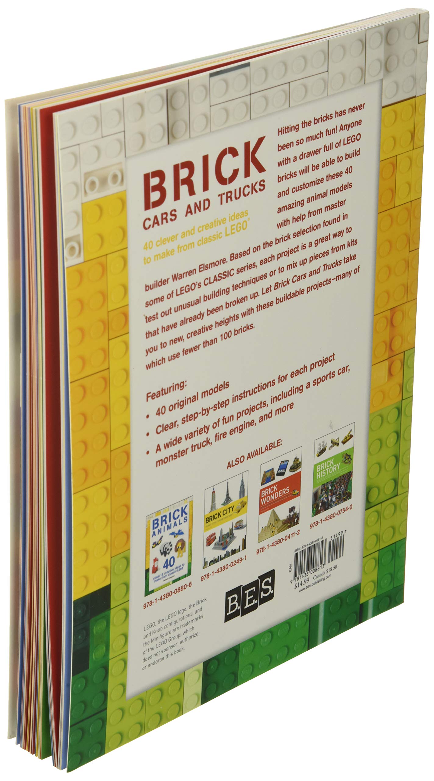 Brick Cars and Trucks: 40 Clever & Creative Ideas to Make from Classic LEGO (Brick Builds Books),New