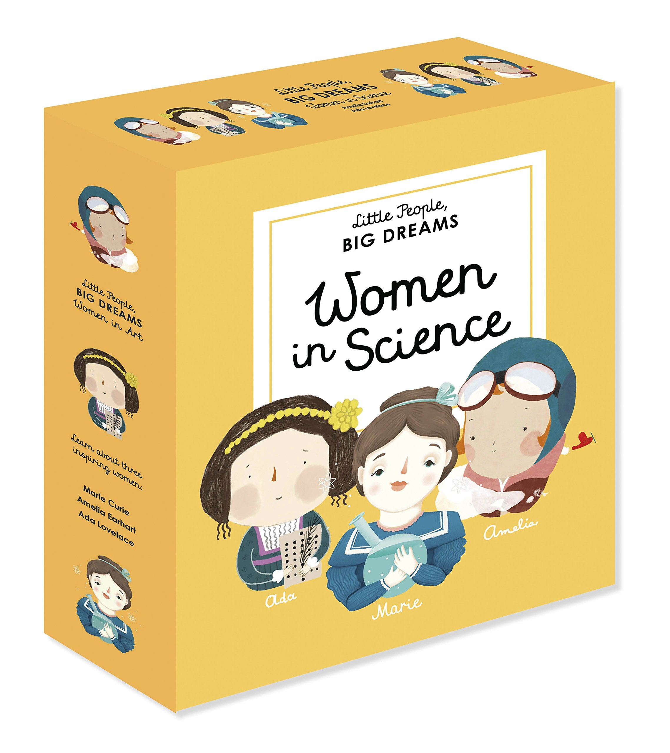 Little People, BIG DREAMS: Women in Science: 3 books from the Ada Lovelace  Marie Curie  Amelia Earhart,Used