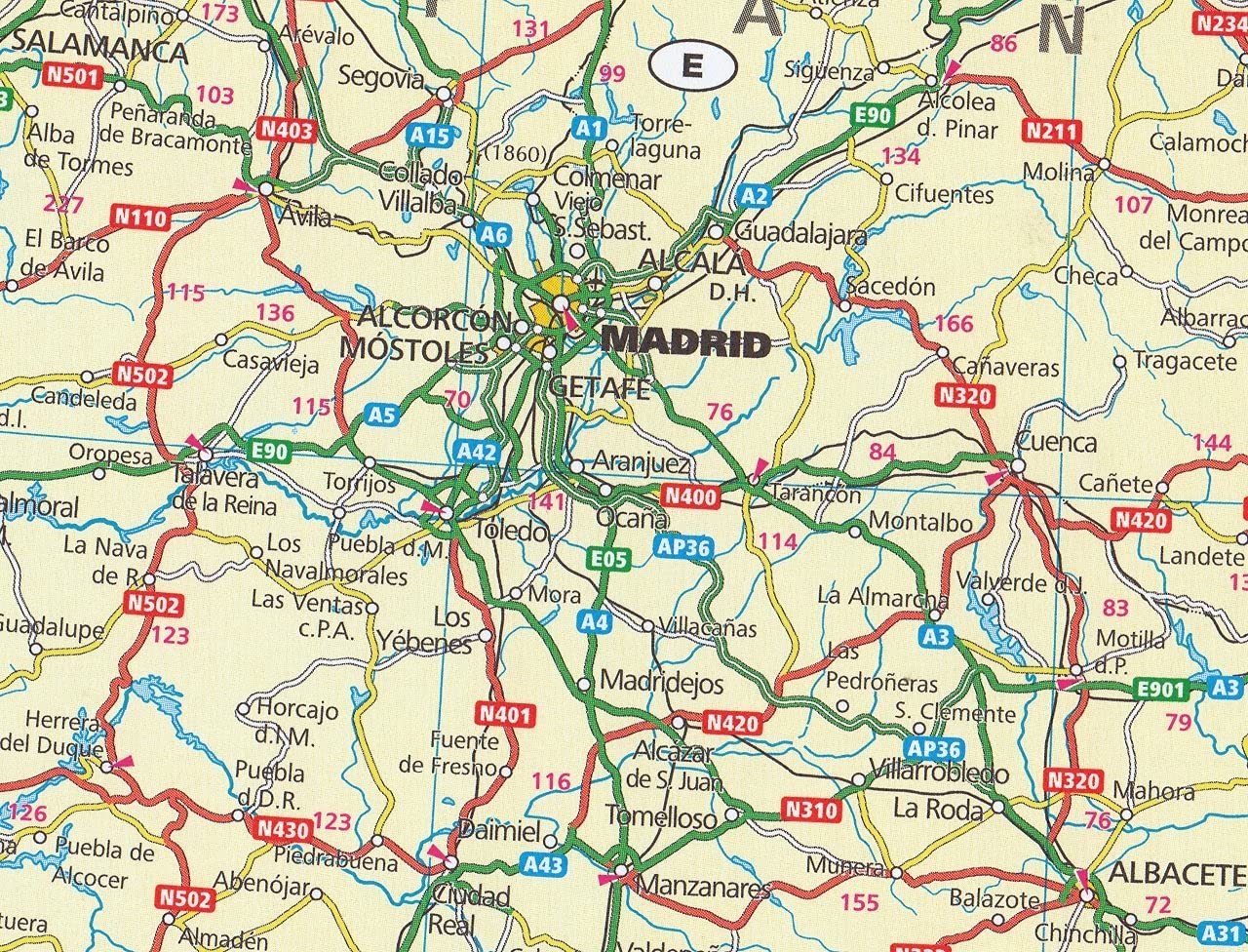 Europe Road map with Distoguide and