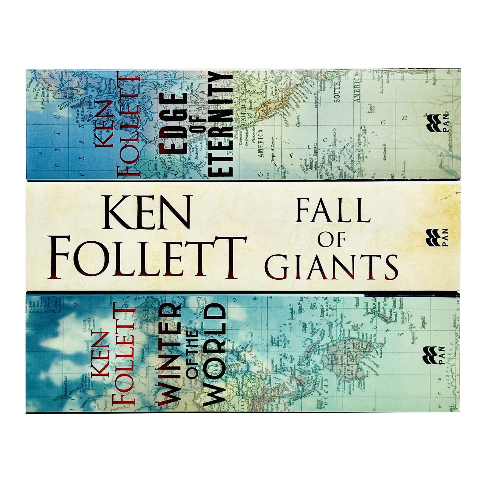 Ken Follett Century Trilogy War Stories Collection 3 Books Set (Fall of Giants, Winter of the World , Edge of Eternity),New