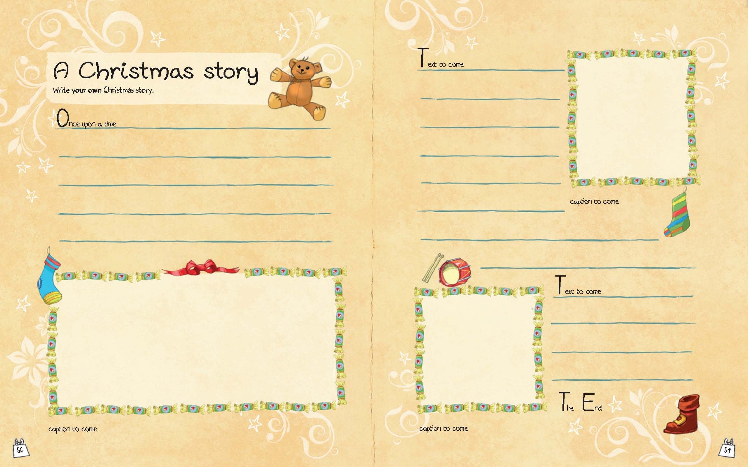 The Christmas Creativity Book: Includes Games, CutOuts, FoldOut Scenes, Textures, Stickers, and Stencils (Creativity Books),Used