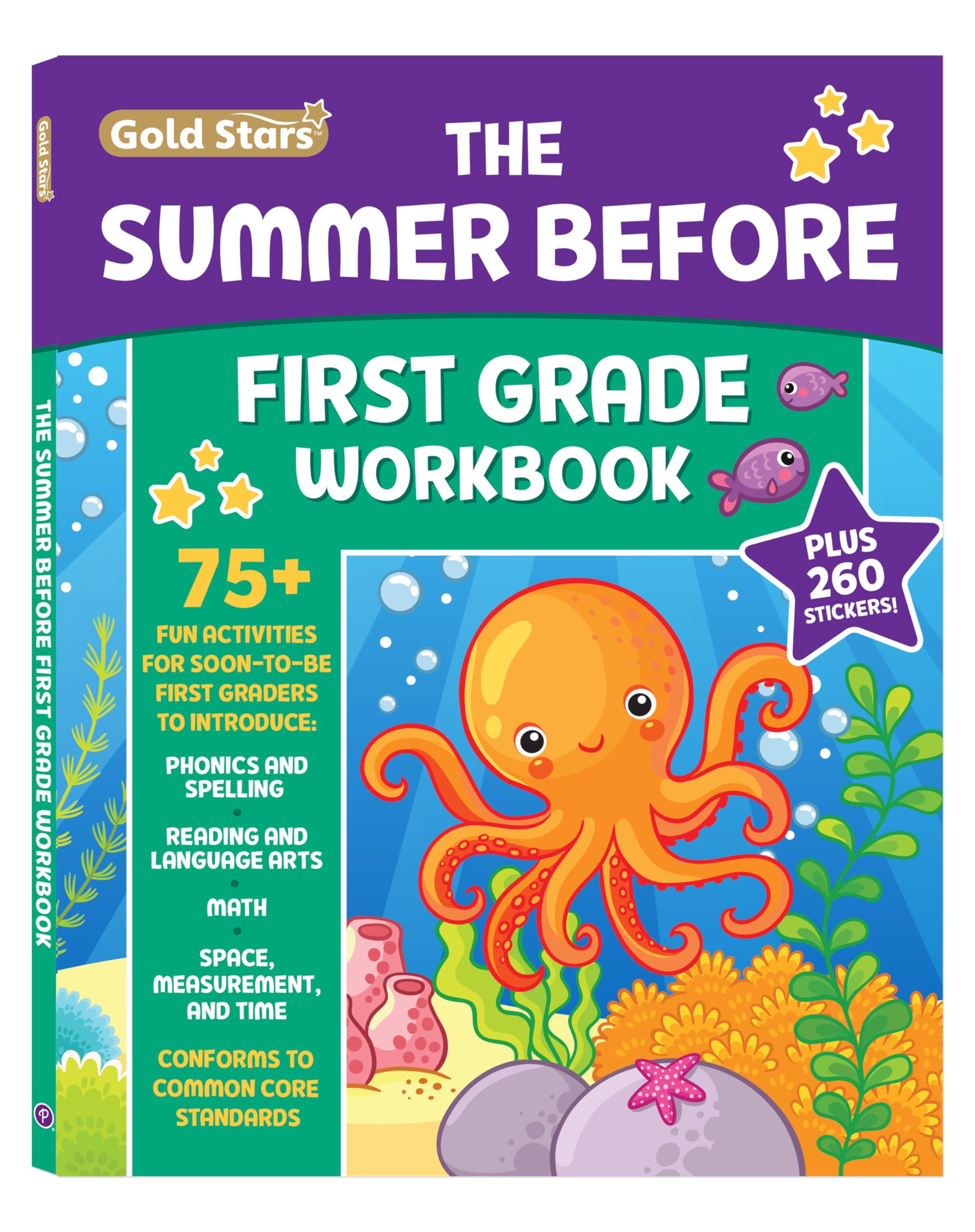 The Summer Before First Grade Workbook School Bridging Kindergarten to First Grade Ages 6 7: 75+ Activities, Phonics, Spelling,New