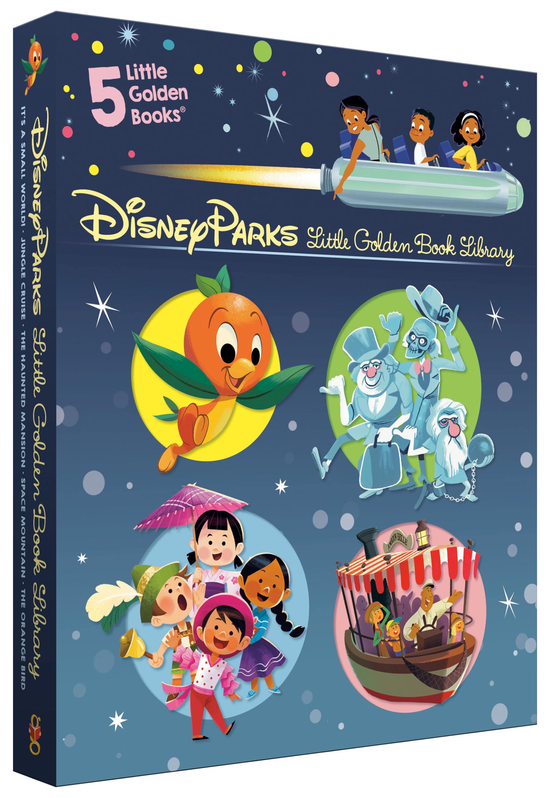 Disney Parks Little Golden Book Library (Disney Classic): It'S A Small World, The Haunted Mansion, Jungle Cruise, The Orange Bir,New