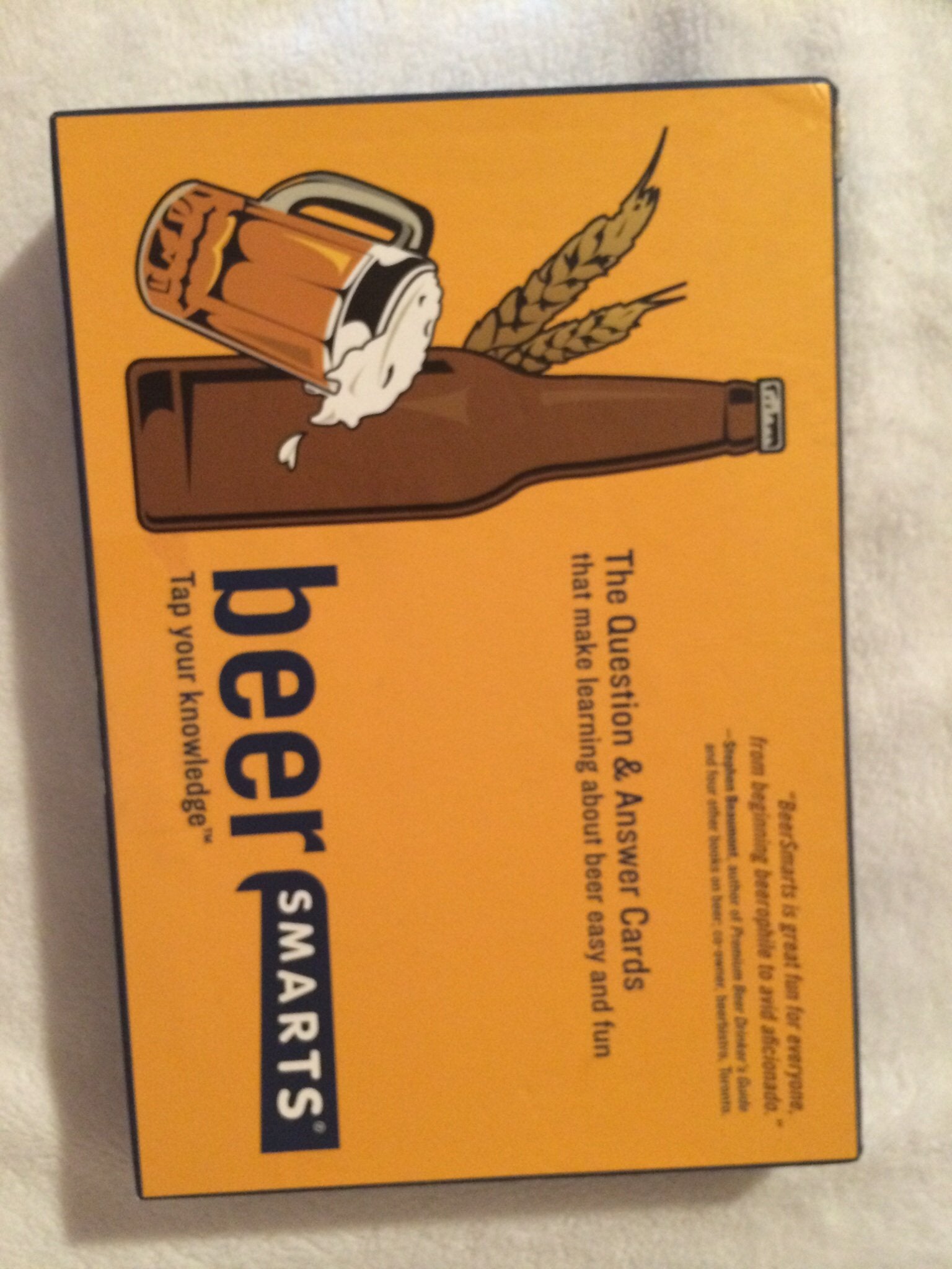 BeerSmarts: The Question and Answer Cards that makes learning about Beer easy and fun,Used