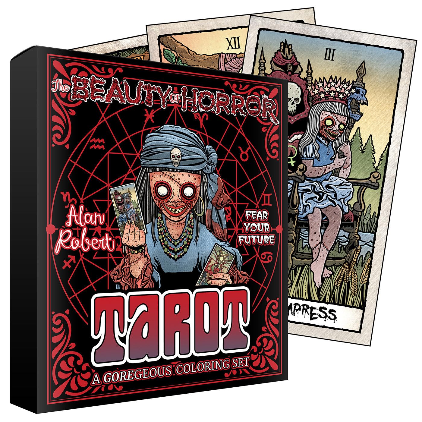The Beauty of Horror: Fear Your Future Tarot Deck,Used