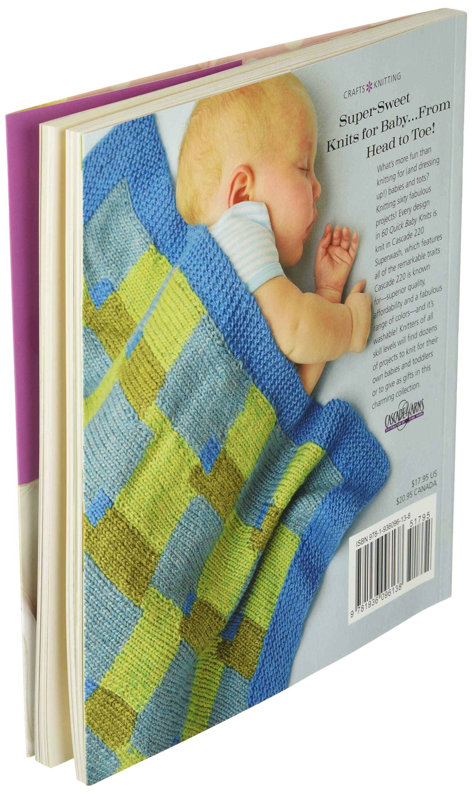 60 Quick Baby Knits: Blankets, Booties, Sweaters & More in Cascade 220 Superwash (60 Quick Knits Collection),Used