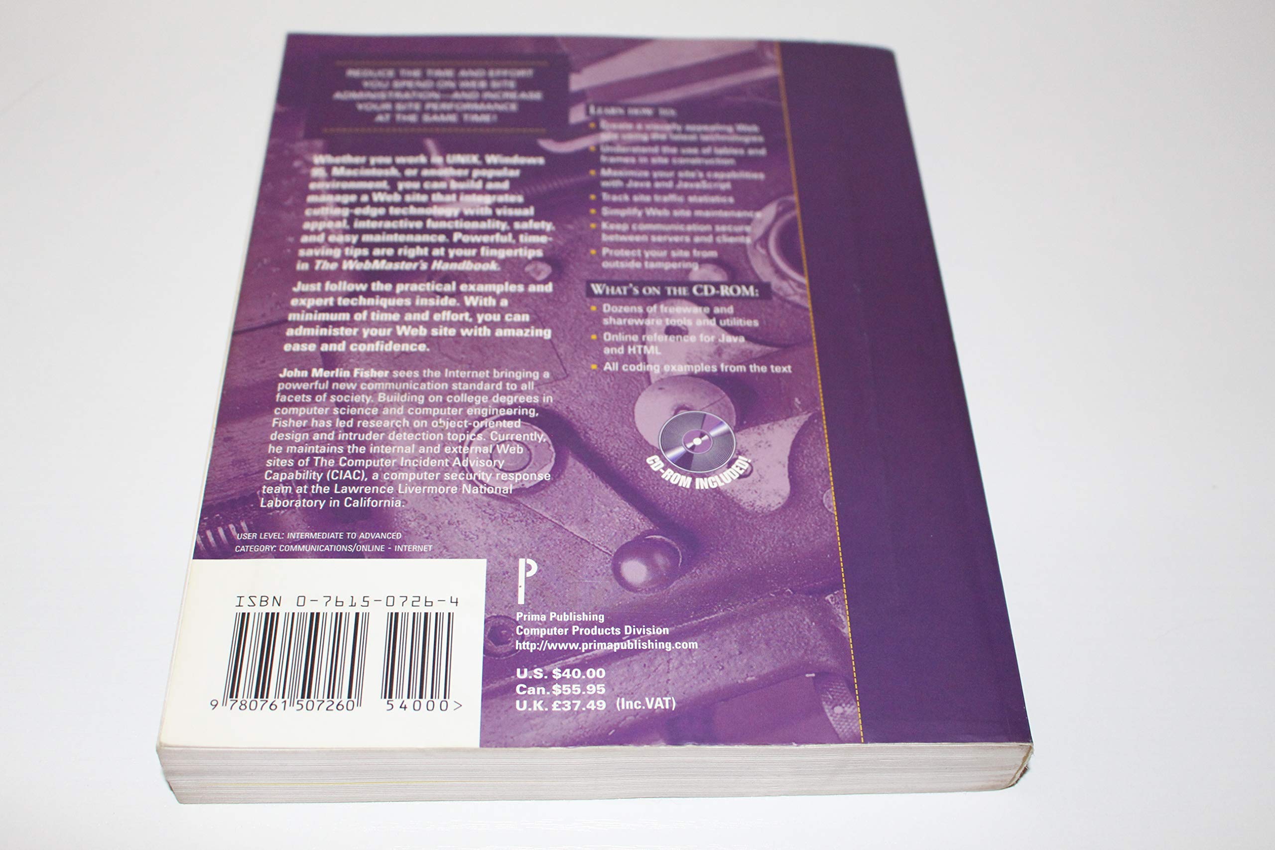The Webmaster's Handbook,Used