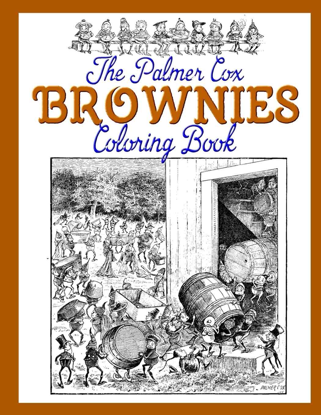 The Palmer Cox BROWNIES Coloring Book,Used