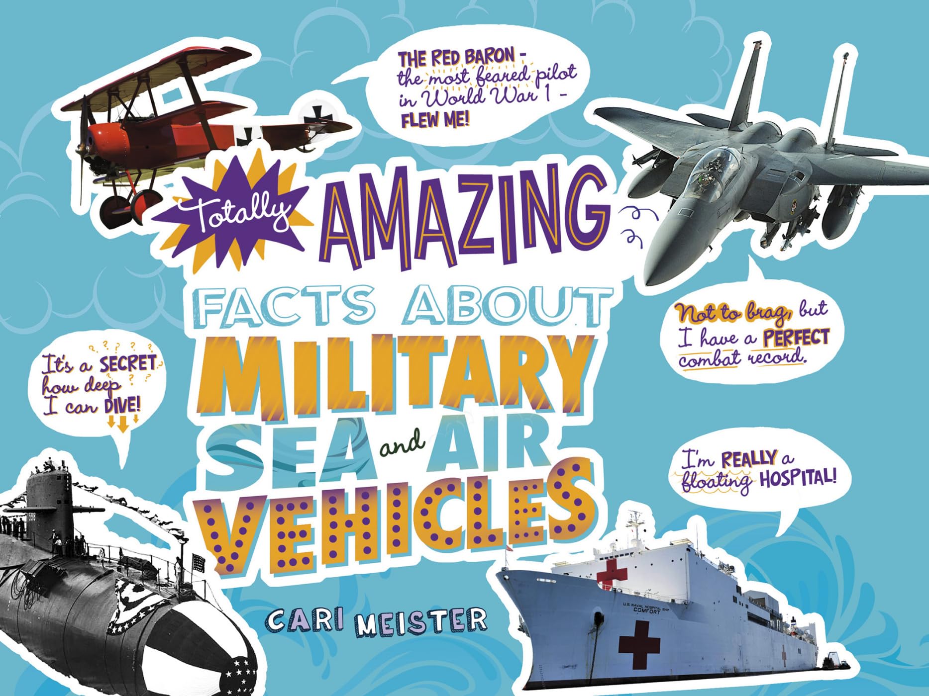 Totally Amazing Facts About Military Sea and Air Vehicles (Mind Benders),Used