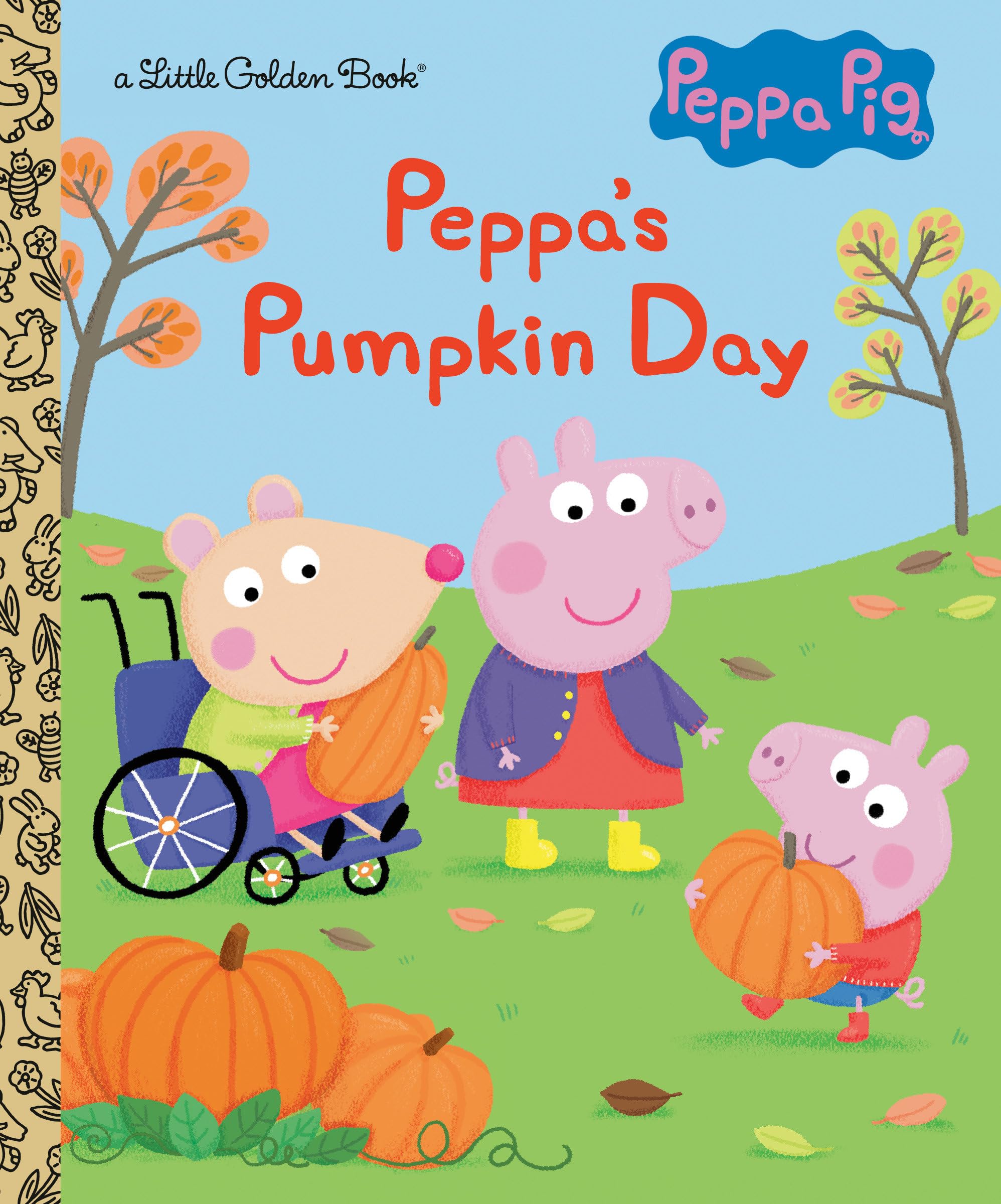 Peppa'S Pumpkin Day (Peppa Pig): A Little Golden Book For Kids And Toddlers,New