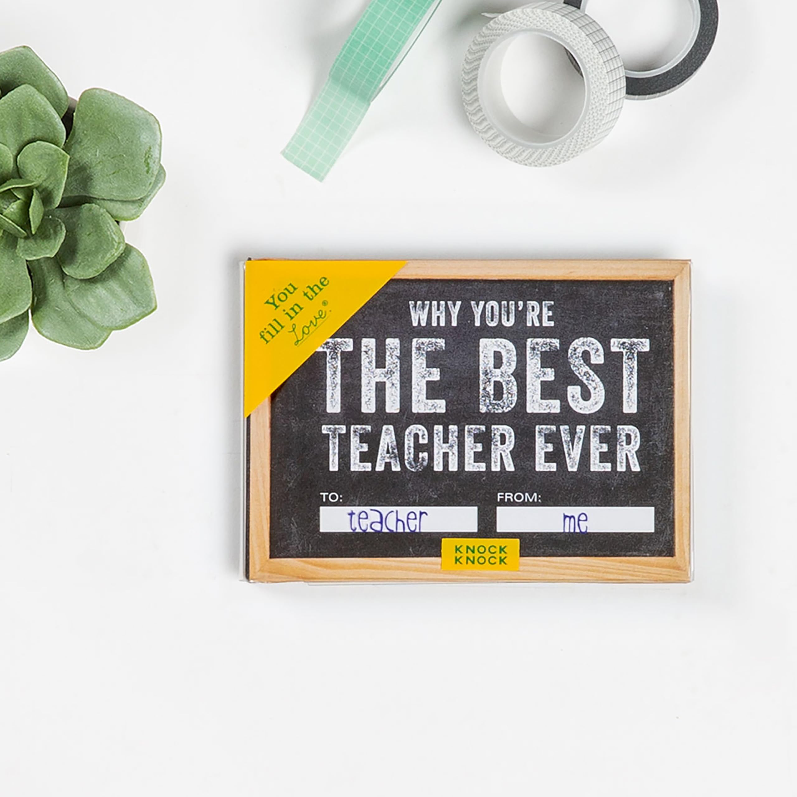 Knock Knock Why You're the Best Teacher Ever Fill in the Love Book FillintheBlank Gift Journal (You Fill in the Love),Used