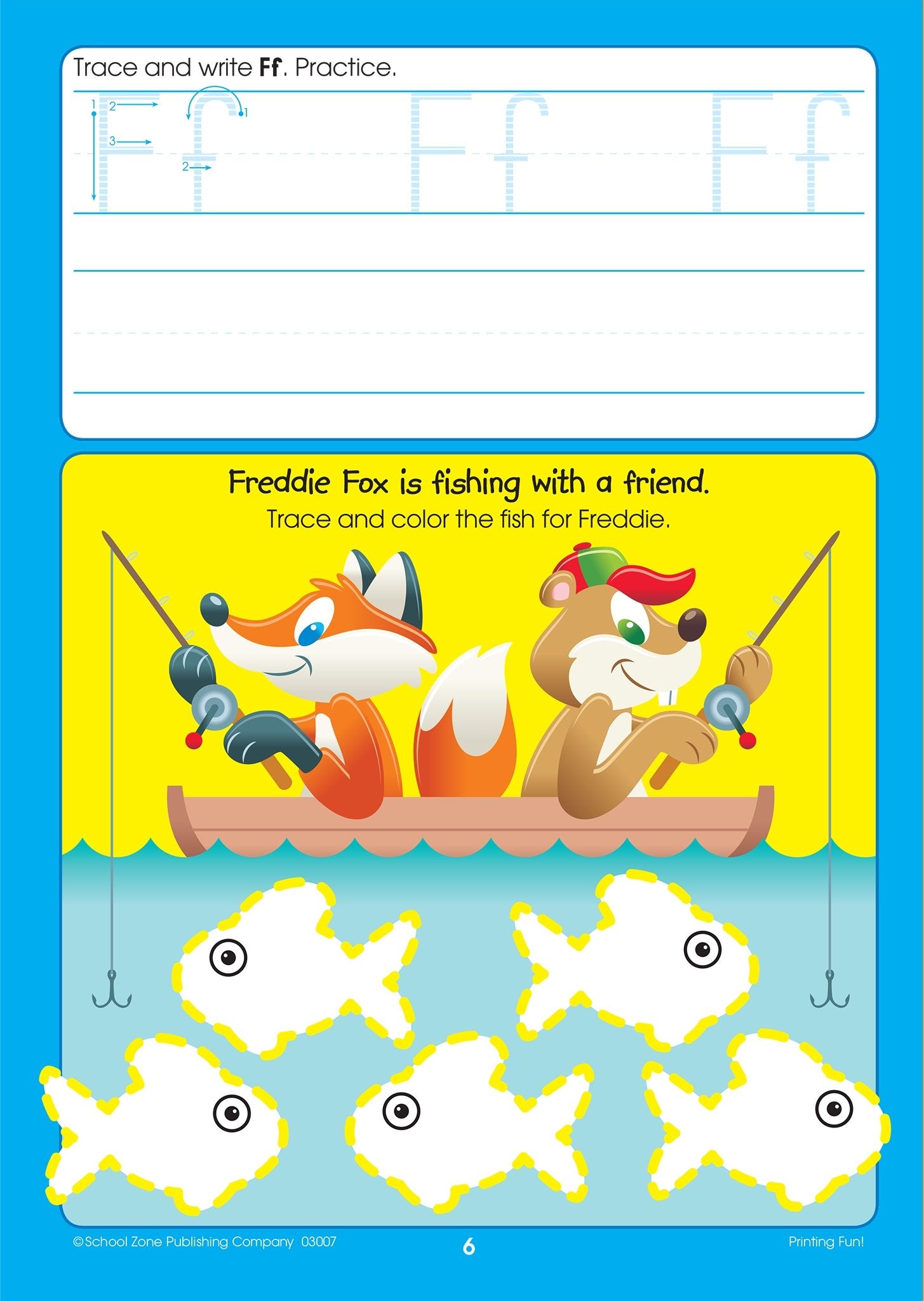 School Zone Printing Fun! Write & Reuse Workbook Ages 4 To 6, Preschool To Kindergarten, Tracing Letters, Prewriting, Wipe ,Used