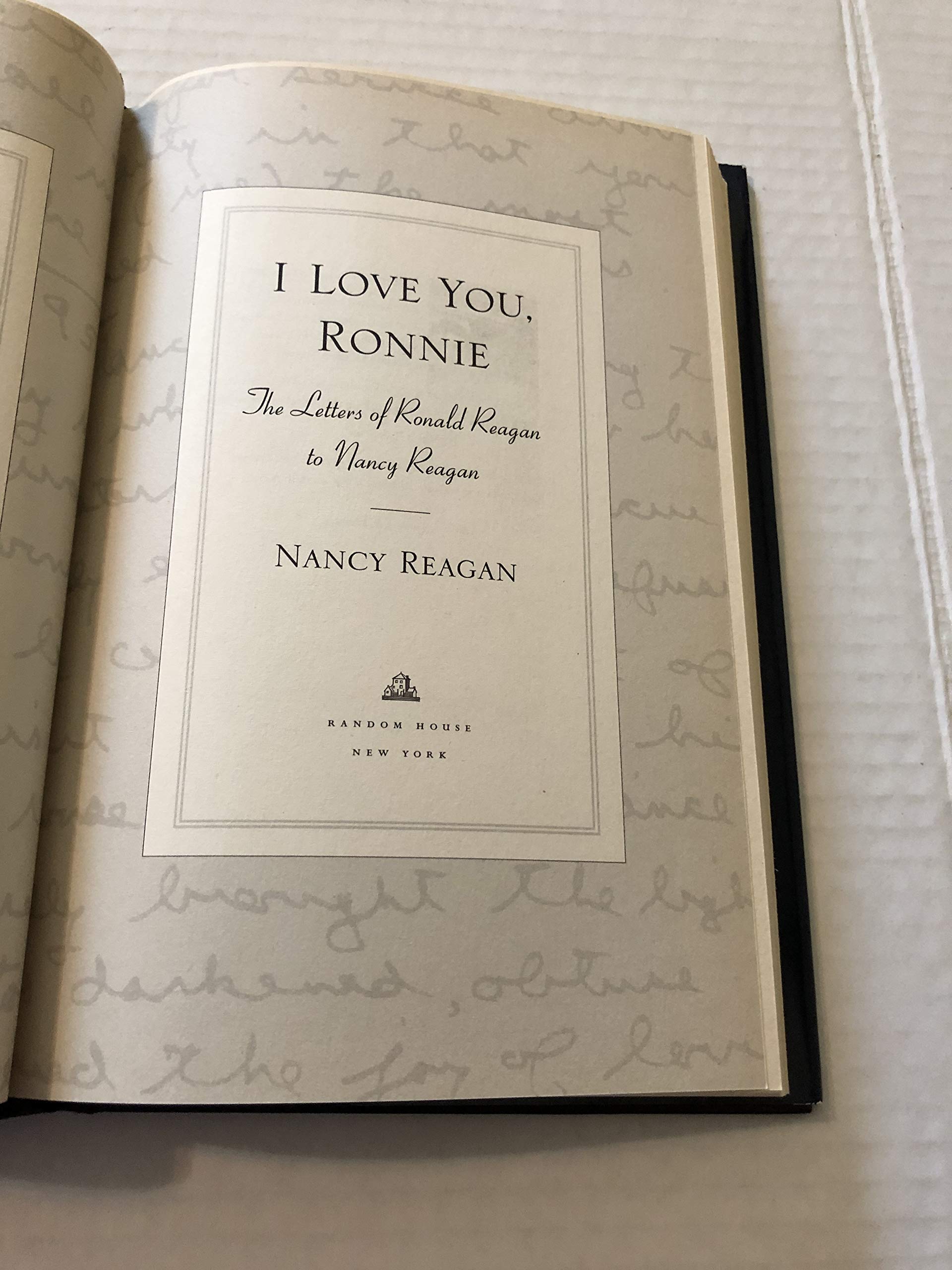 I Love You, Ronnie: The Letters Of Ronald Reagan To Nancy Reagan-used