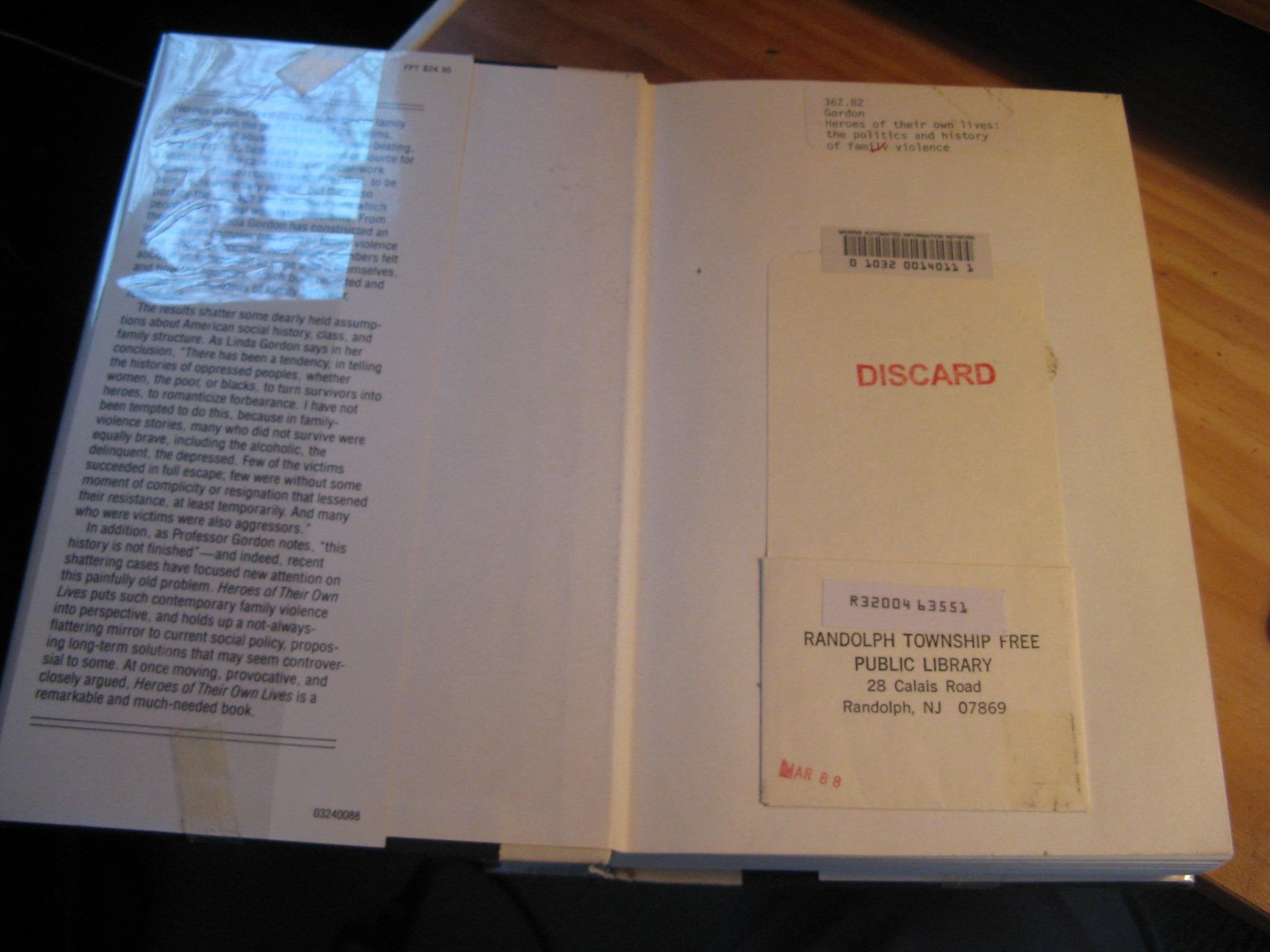 Heroes Of Their Own Lives: The Politics And History Of Family Violence,Used