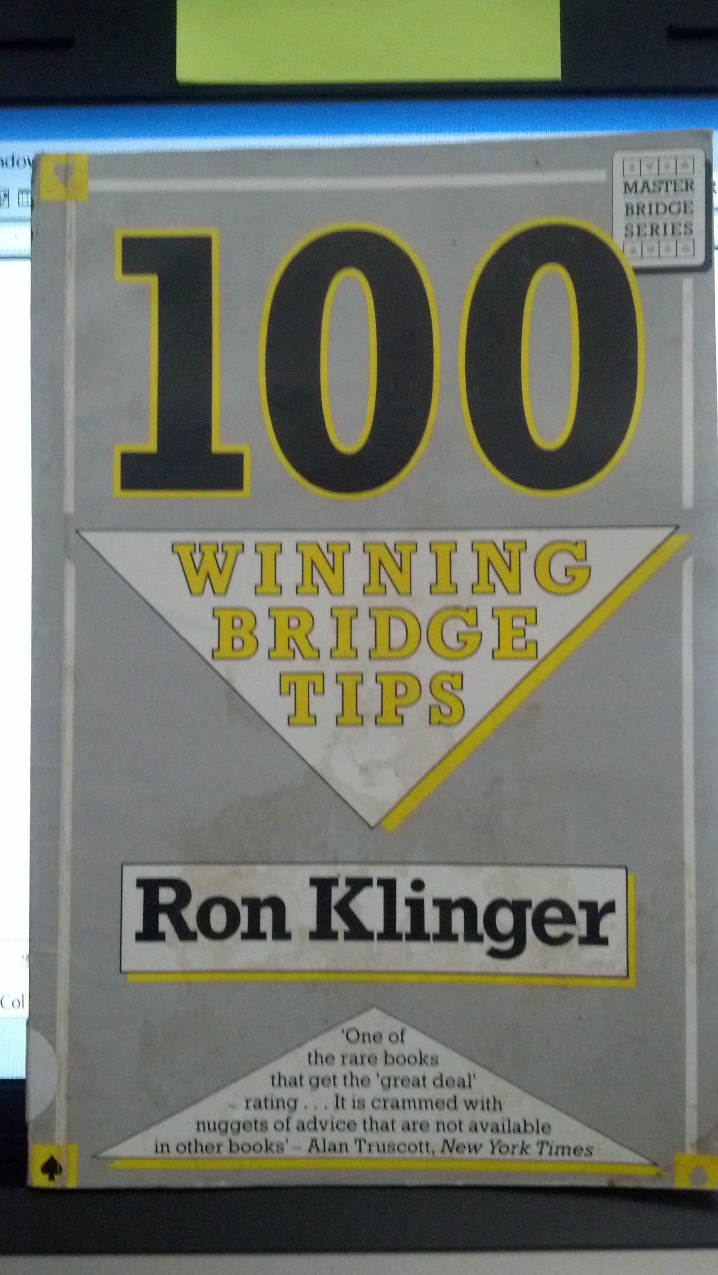 100 Winning Bridge Tips: For Improving the Player (Master Bridge Series),Used