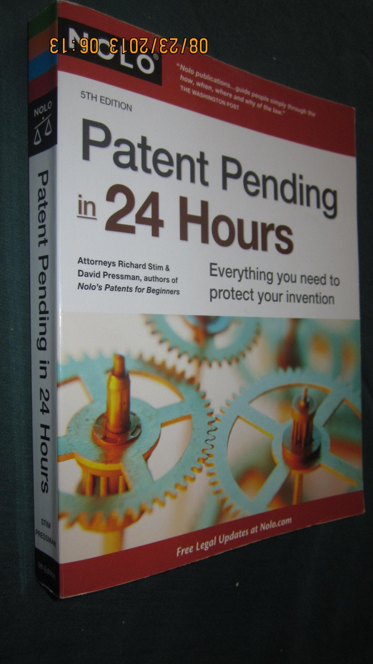 Patent Pending in 24 Hours,New