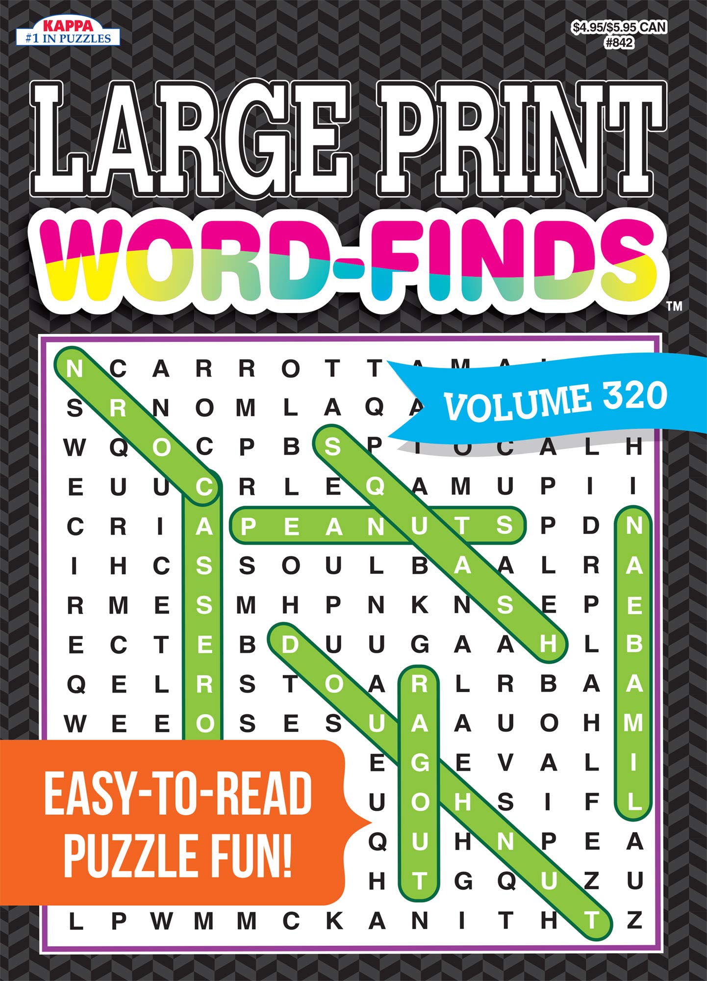 Large Print WordFinds Puzzle BookWord Search Volume 320,Used