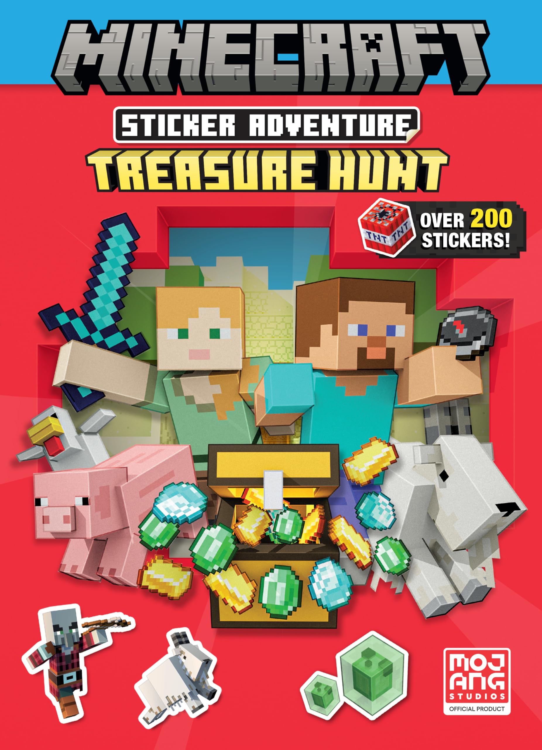 Minecraft Sticker Adventure: Treasure Hunt (Minecraft),New