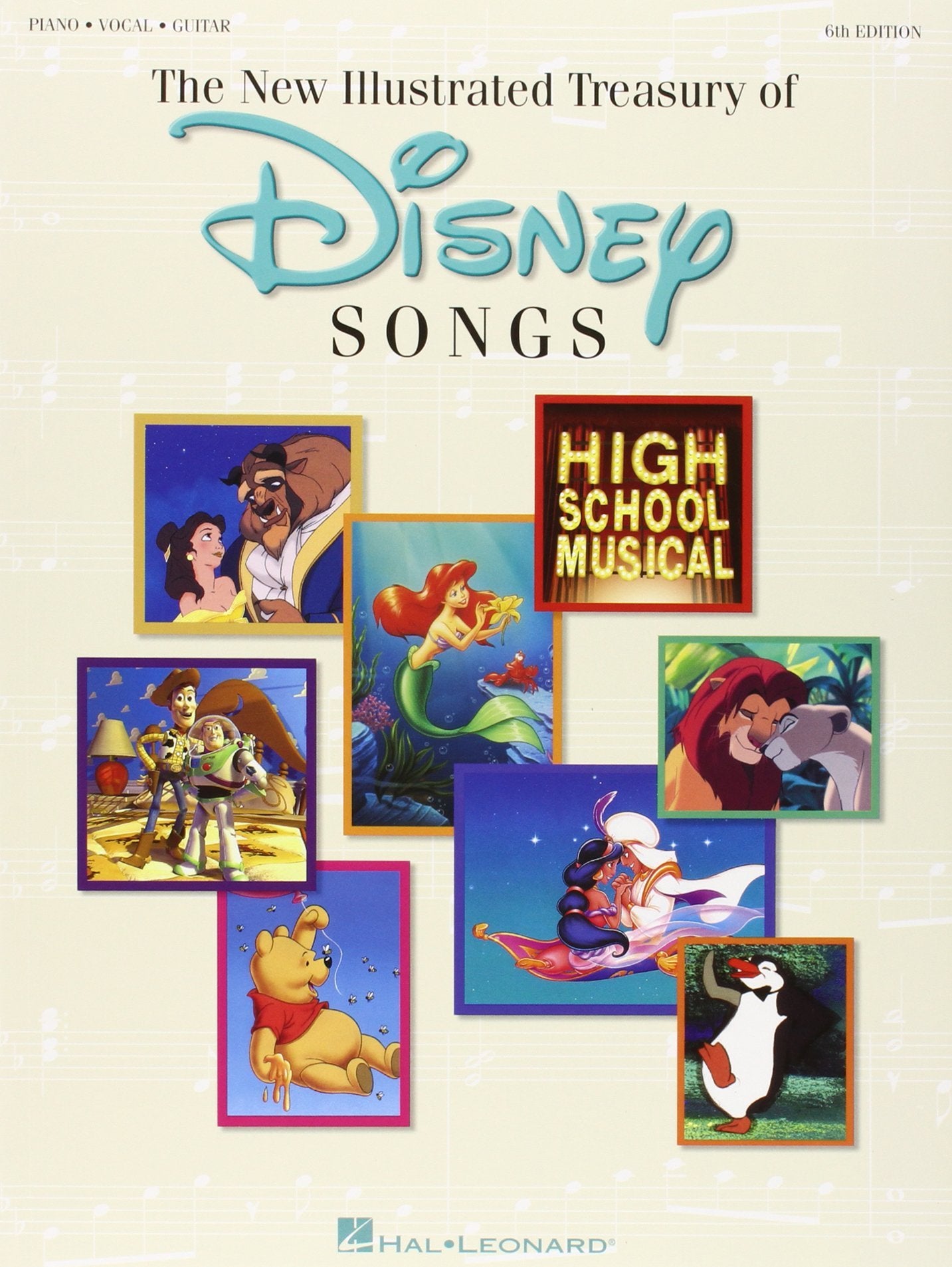 The New Illustrated Treasury Of Disney Songs: Pianovocalguitar Piano, Vocal And Guitar Chords