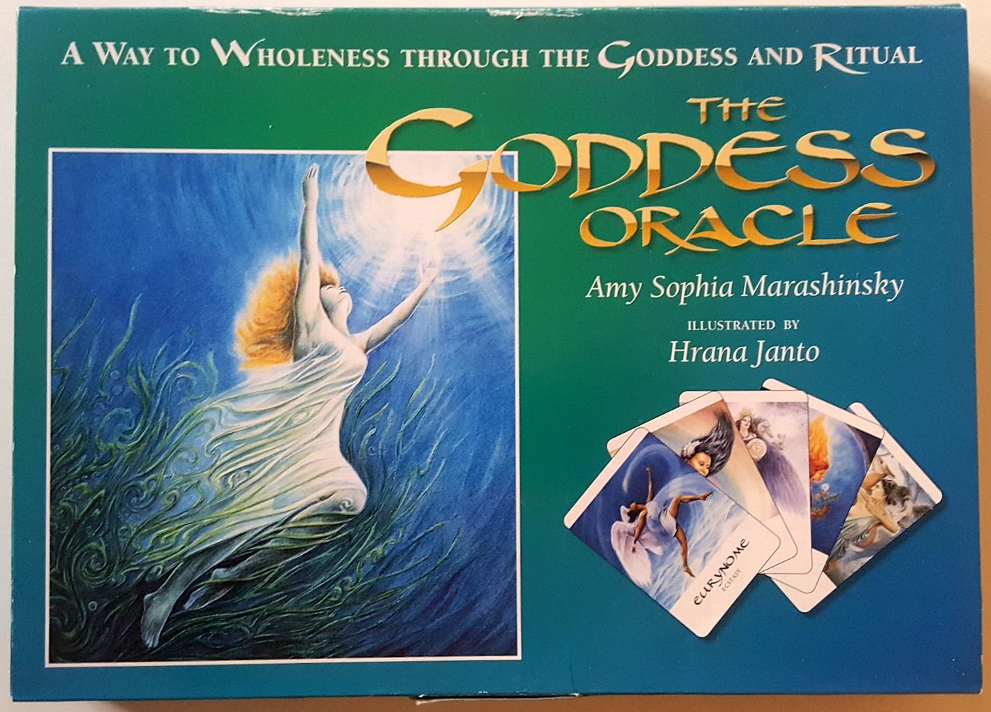 The Goddess Oracle: A Way to Wholeness Through the Goddess and Ritual,Used