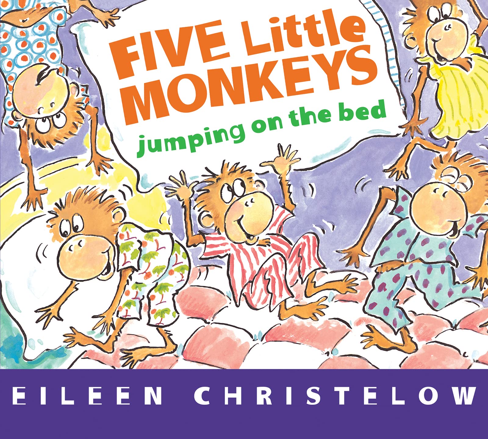Five Little Monkeys Jumping on the Bed Board Book (A Five Little Monkeys Story),Used