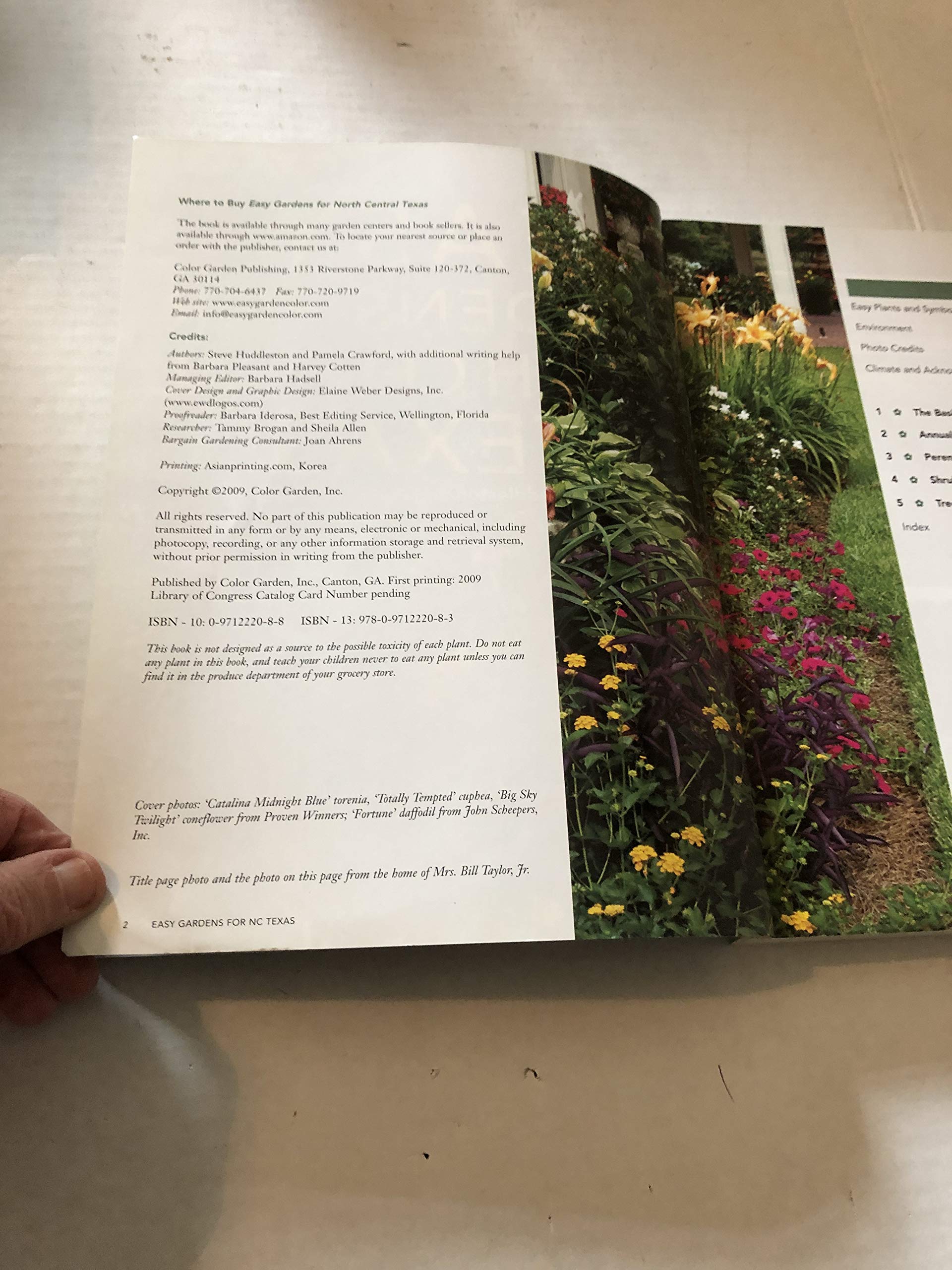 Easy Gardens for North Central Texas,Used