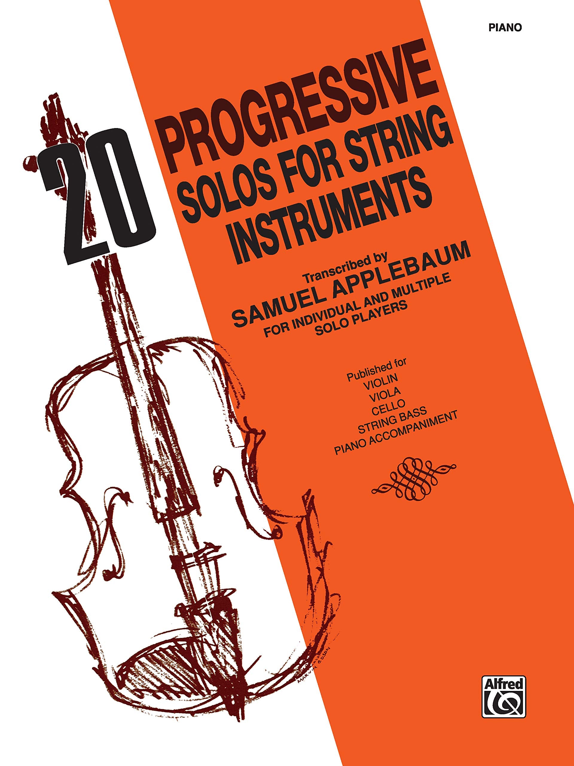 20 Progressive Solos for String Instruments: Piano,Used