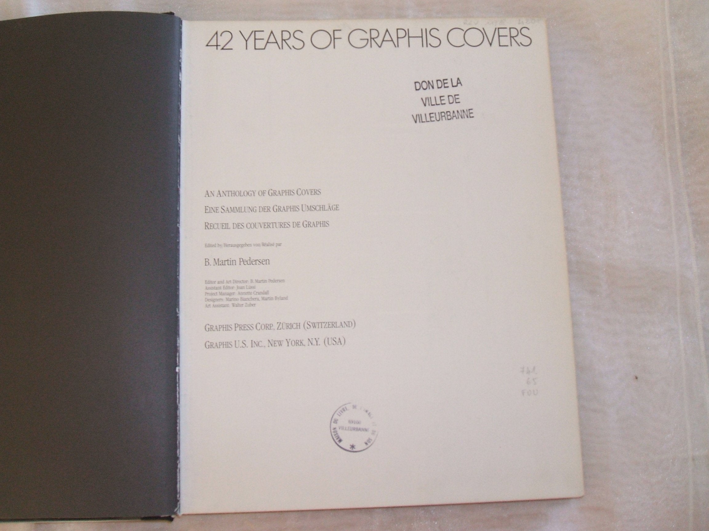 42 years of Graphis covers: An anthology of Graphis covers,Used