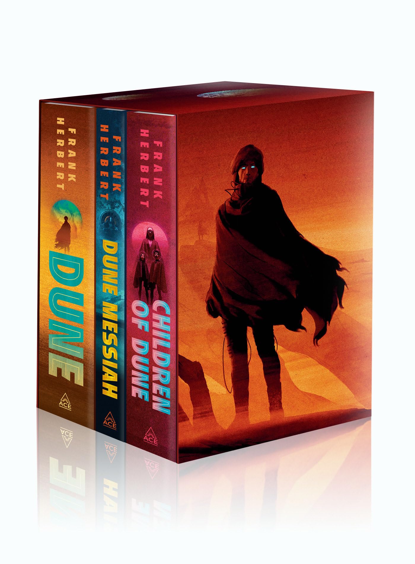 Frank Herbert'S Dune Saga 3Book Deluxe Hardcover Boxed Set: Dune, Dune Messiah, And Children Of Dune,Used