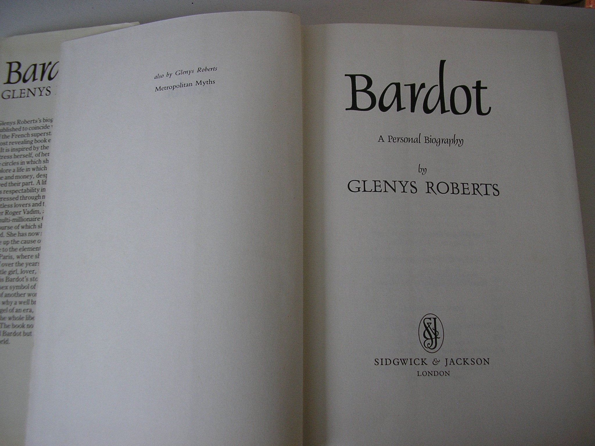 Bardot: A Personal Biography,New