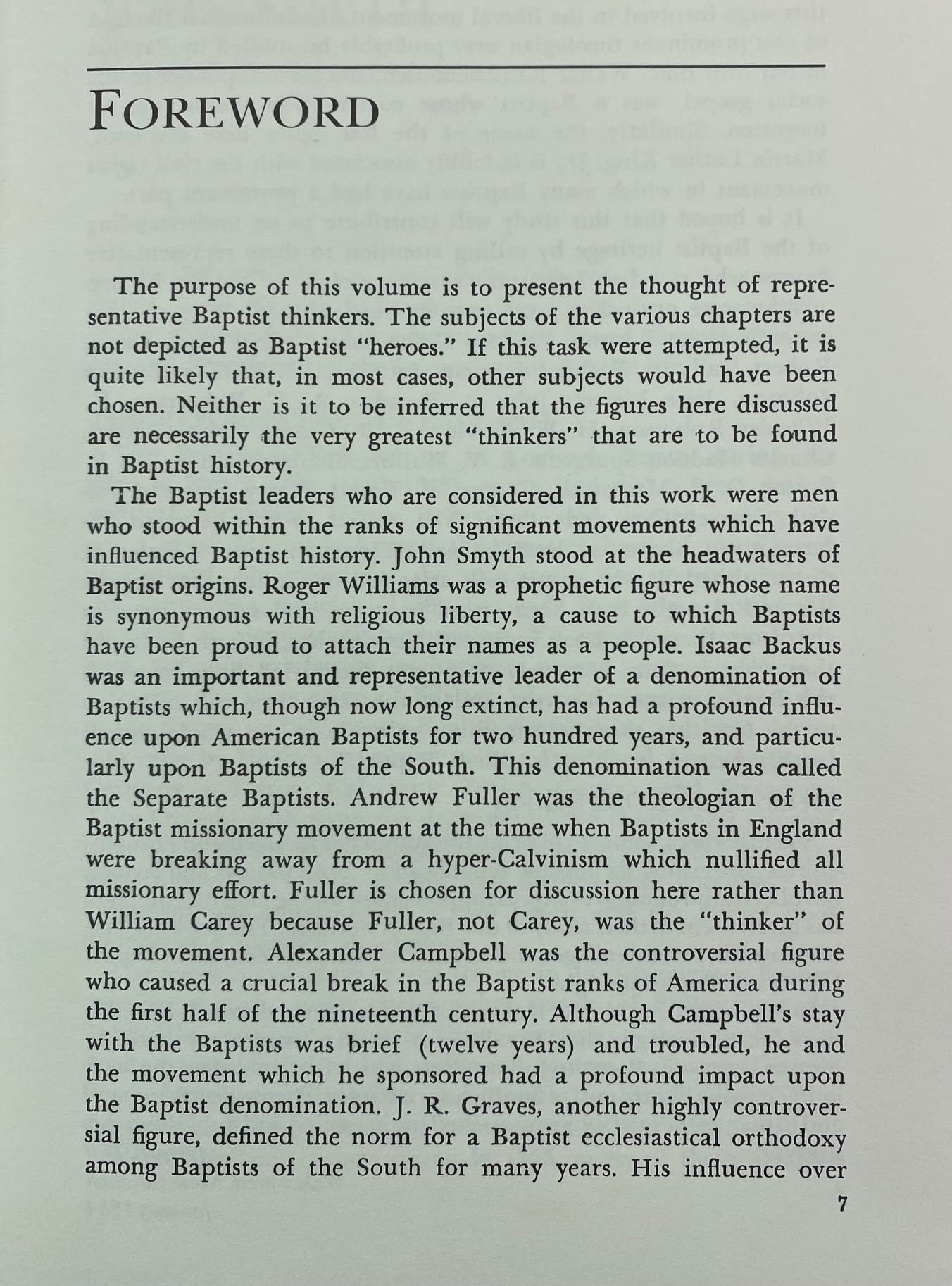 Shapers of Baptist Thought (ROSE),Used