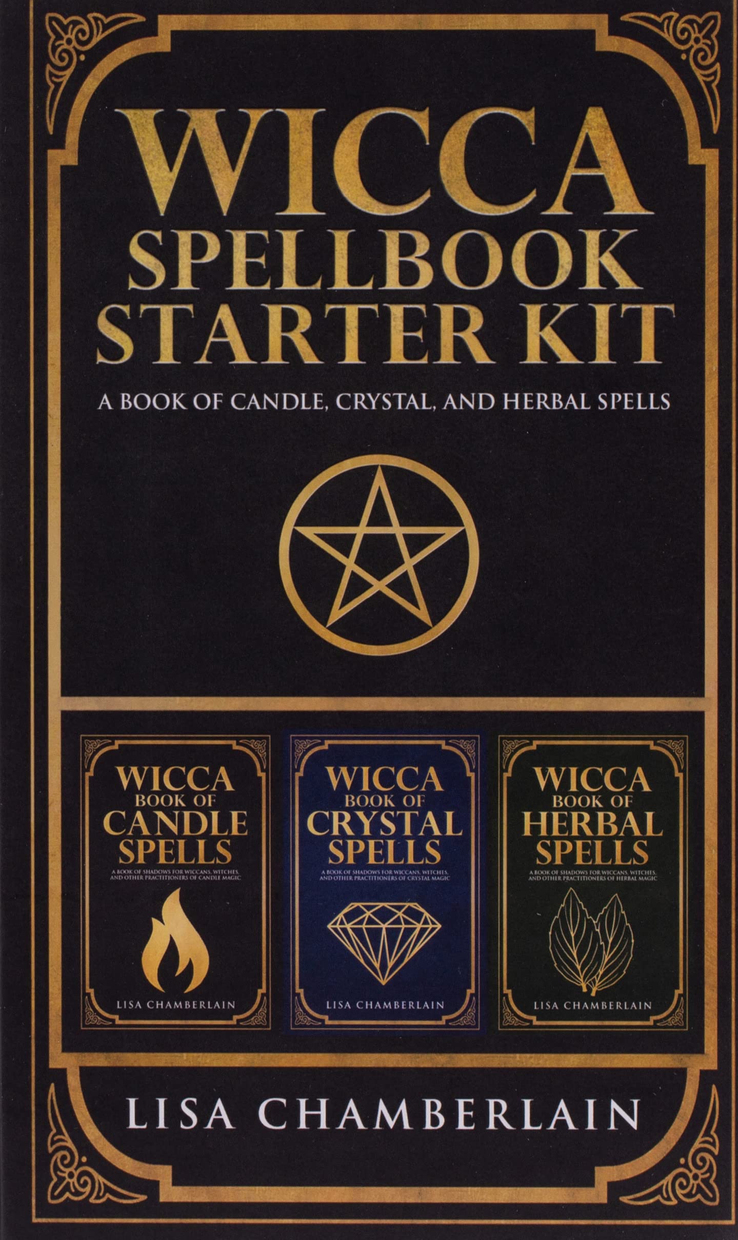 Wicca Spellbook Starter Kit: A Book of Candle, Crystal, and Herbal Spells,Used