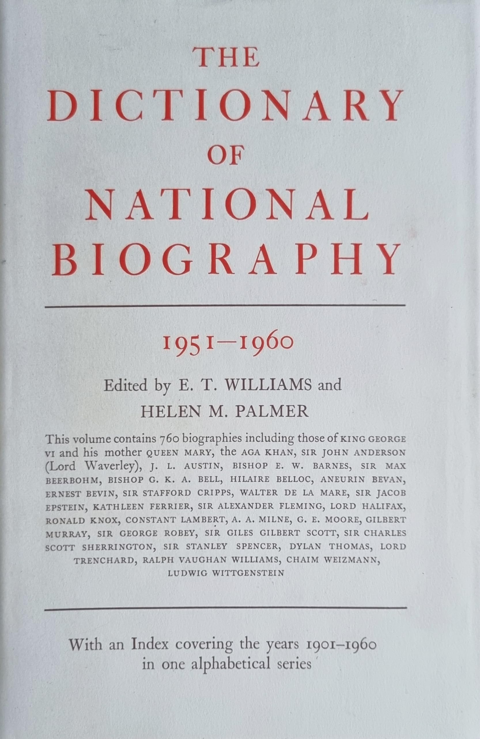 Dictionary of National Biography,Used
