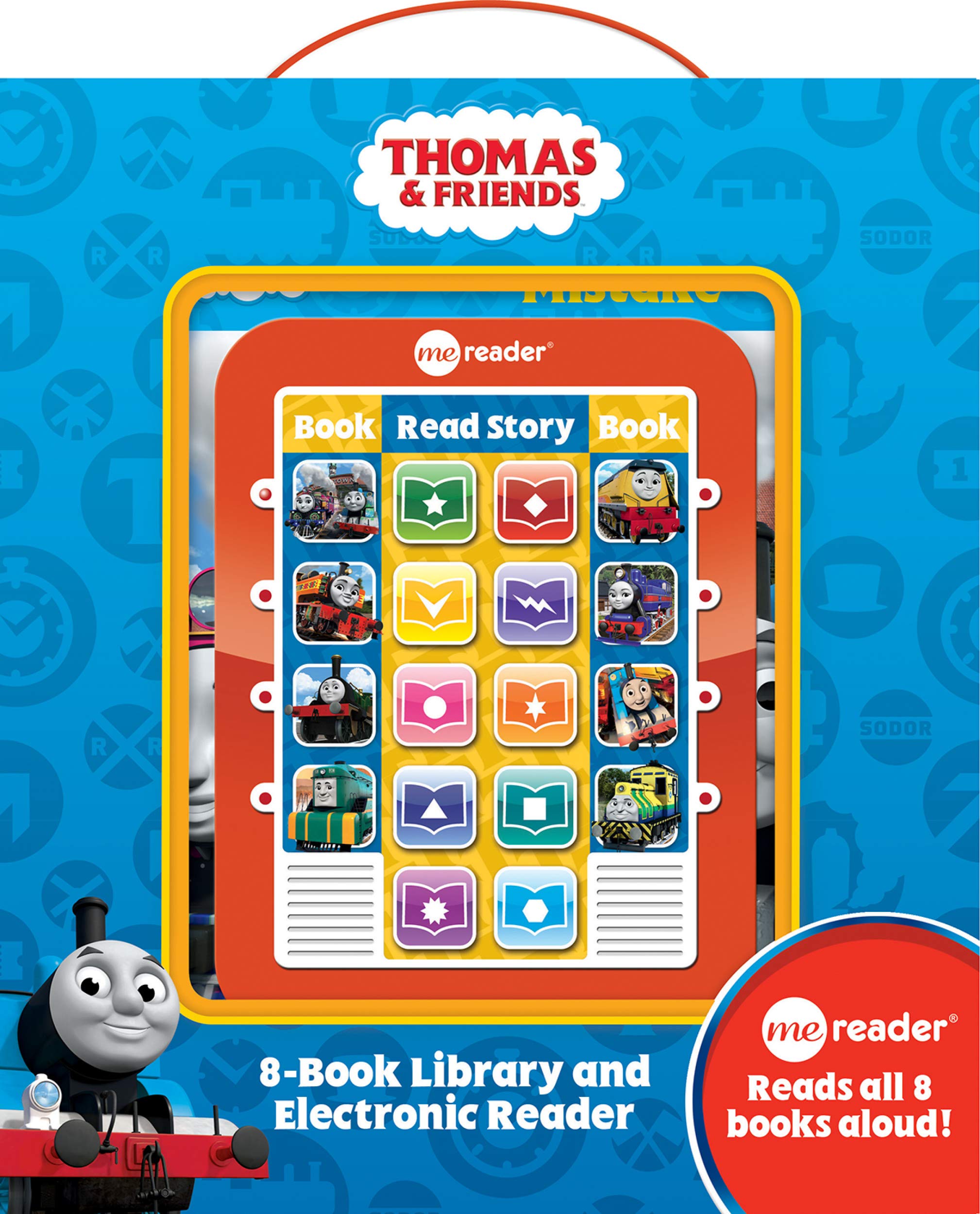 Thomas & Friends Me Reader Electronic Reader and 8 Sound Book Library PI Kids,Used