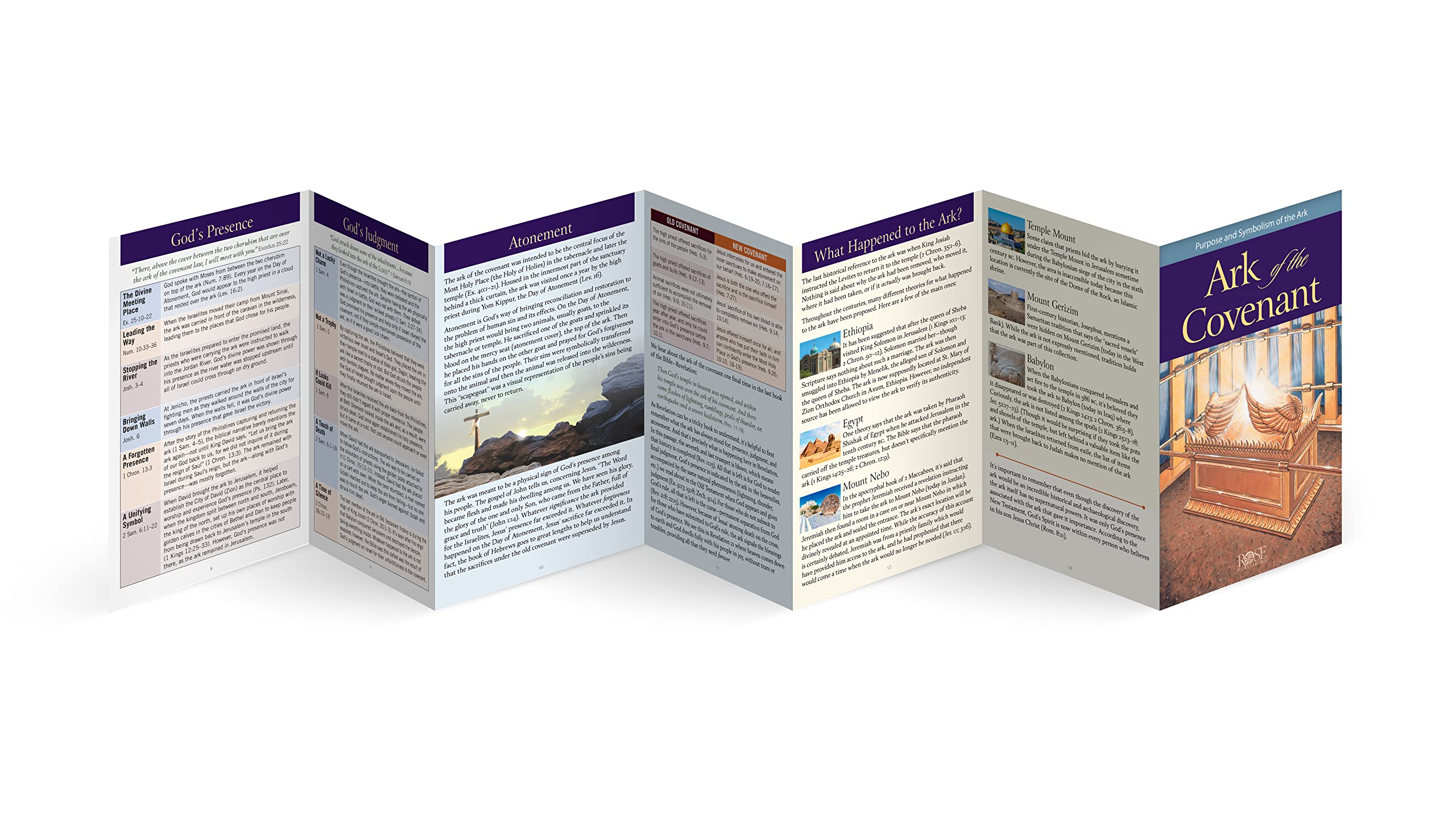 Ark Of The Covenant Pamphlet: Purpose And Symbolism Of The Ark,New