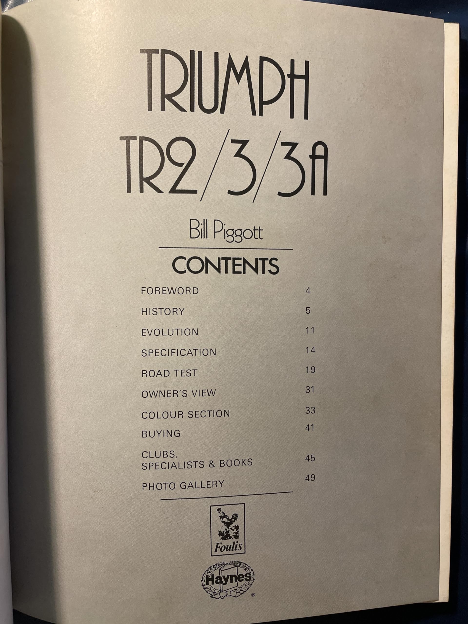 Triumph Tr2/3/3A: Super Profile,Used