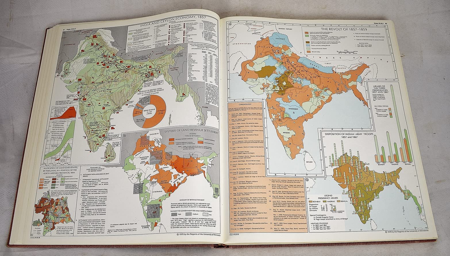 A Historical Atlas of South Asia (The Association for Asian Studies Reference Series, No. 2),Used