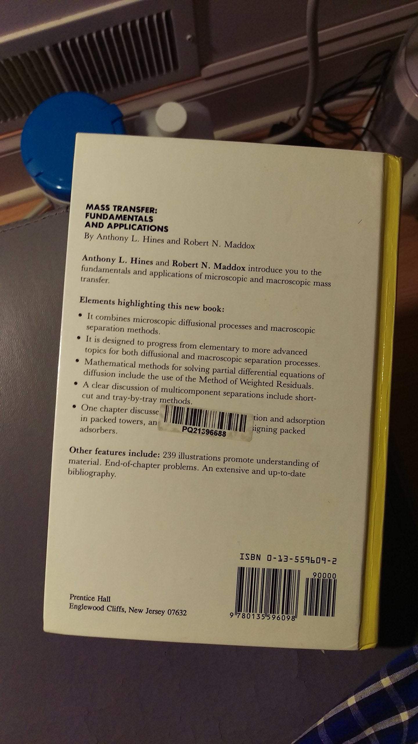 Mass Transfer: Fundamentals and Applications,Used