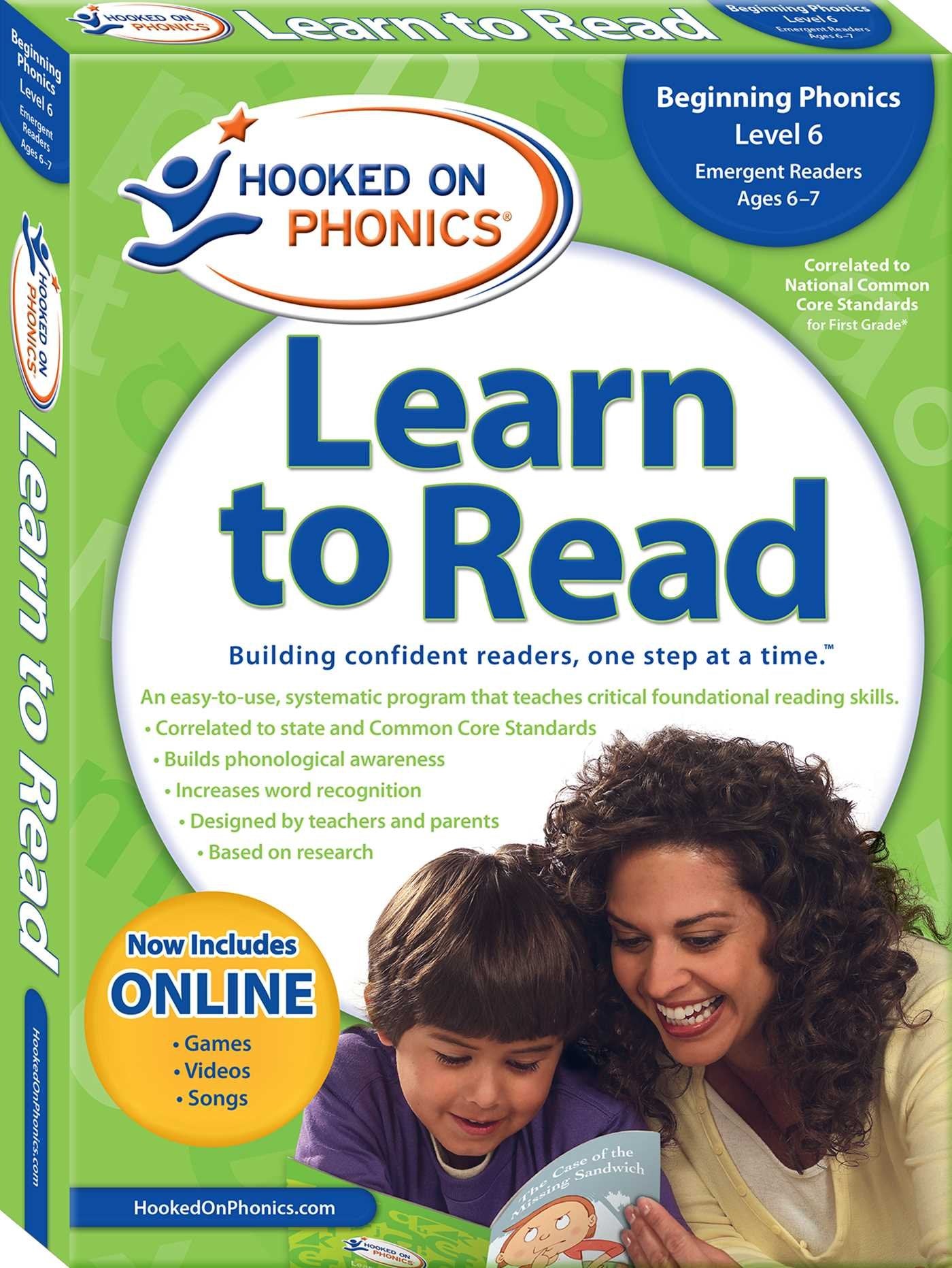 Hooked on Phonics Learn to Read Level 6: Beginning Phonics (Emergent Readers First Grade Ages 67) (6),Used