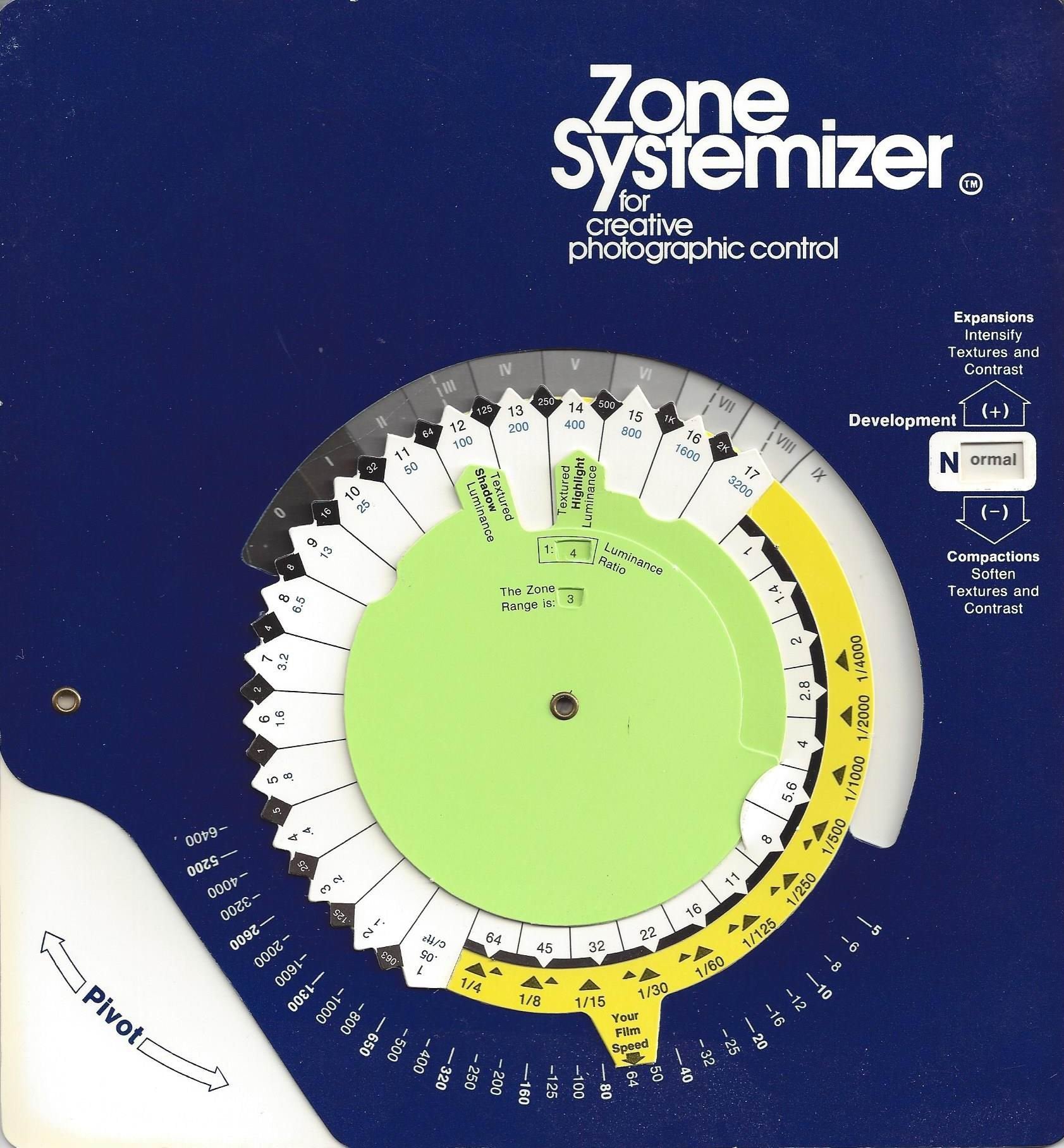 Zone Systemizer For Creative Photographic Control,Used
