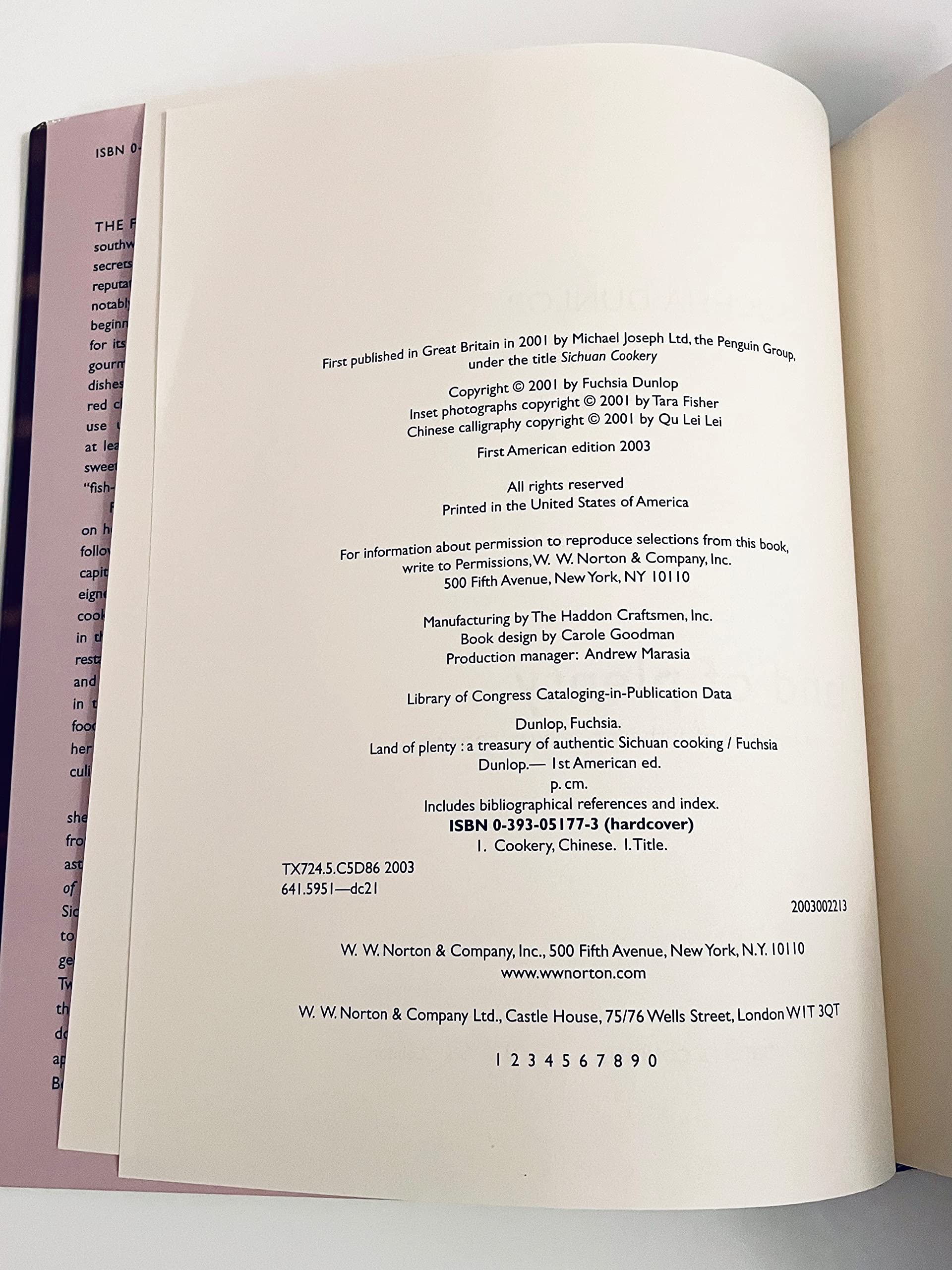 Land of Plenty: A Treasury of Authentic Sichuan Cooking,Used