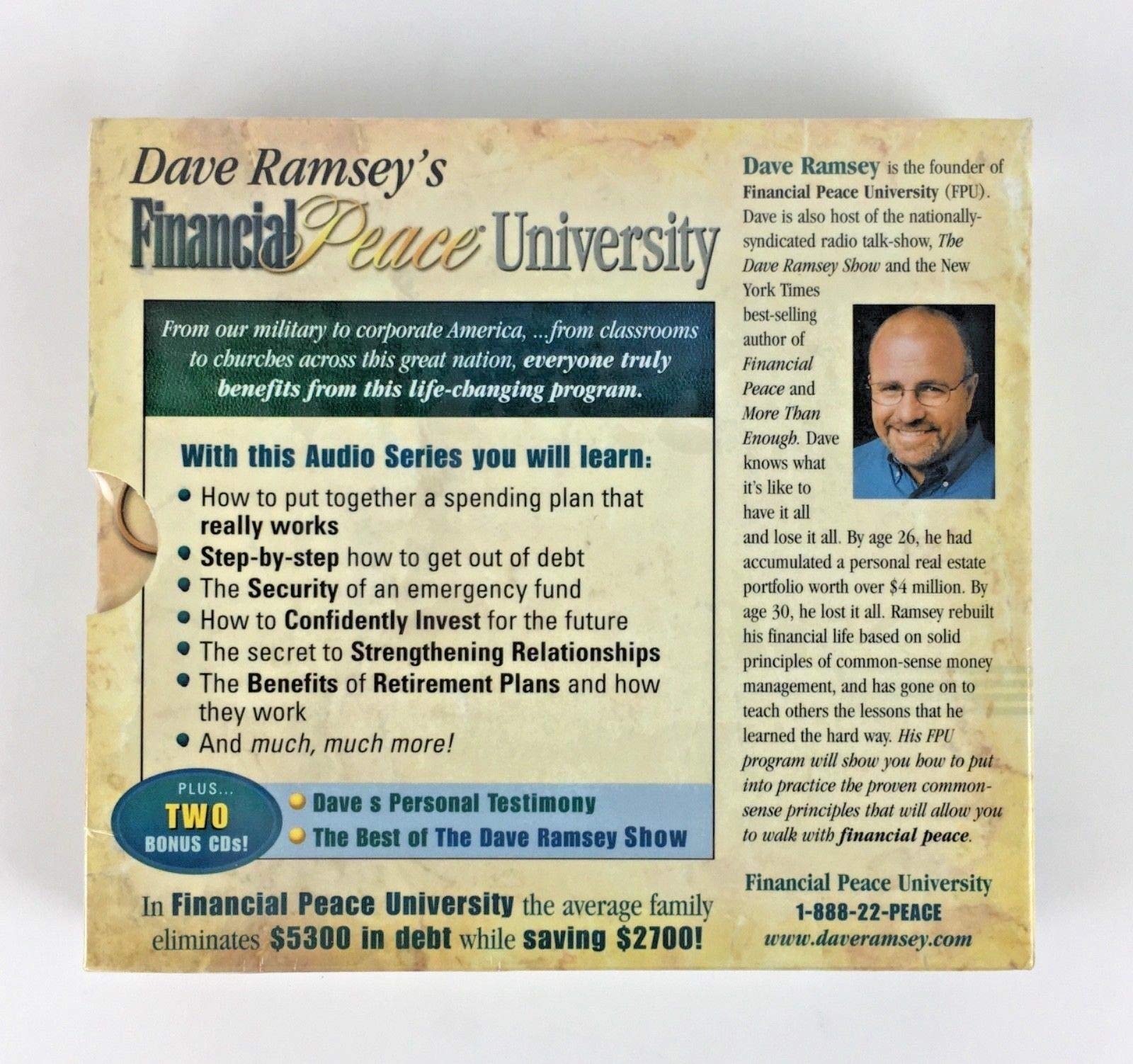 Dave Ramsey's Financial Peace University Audio CD Library: 13 Life Changing Lessons,New
