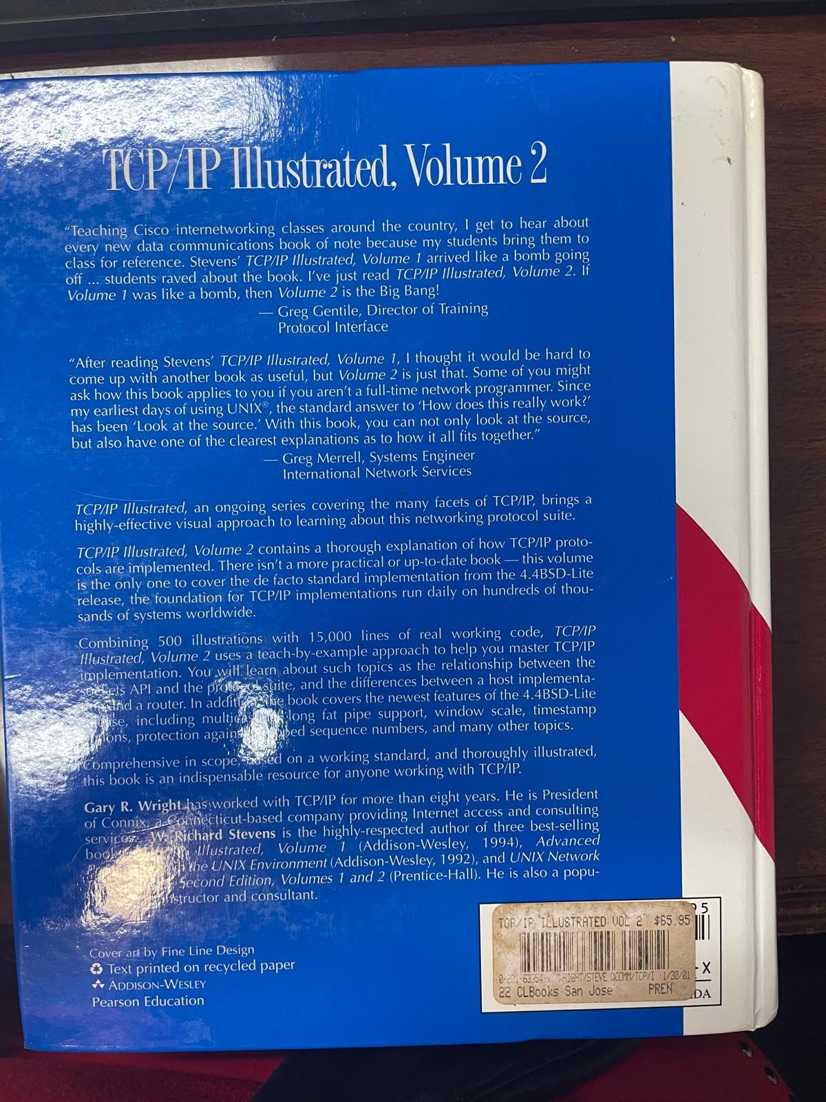 TCP/IP Illustrated: The Implementation, Vol. 2,Used
